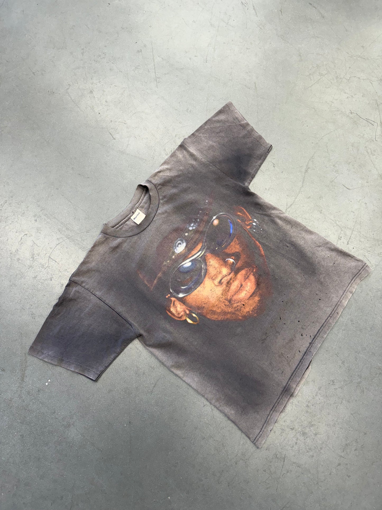 90'S DENNIS RODMAN COWBOY HAT FADED TEE (MURINA TAG)
