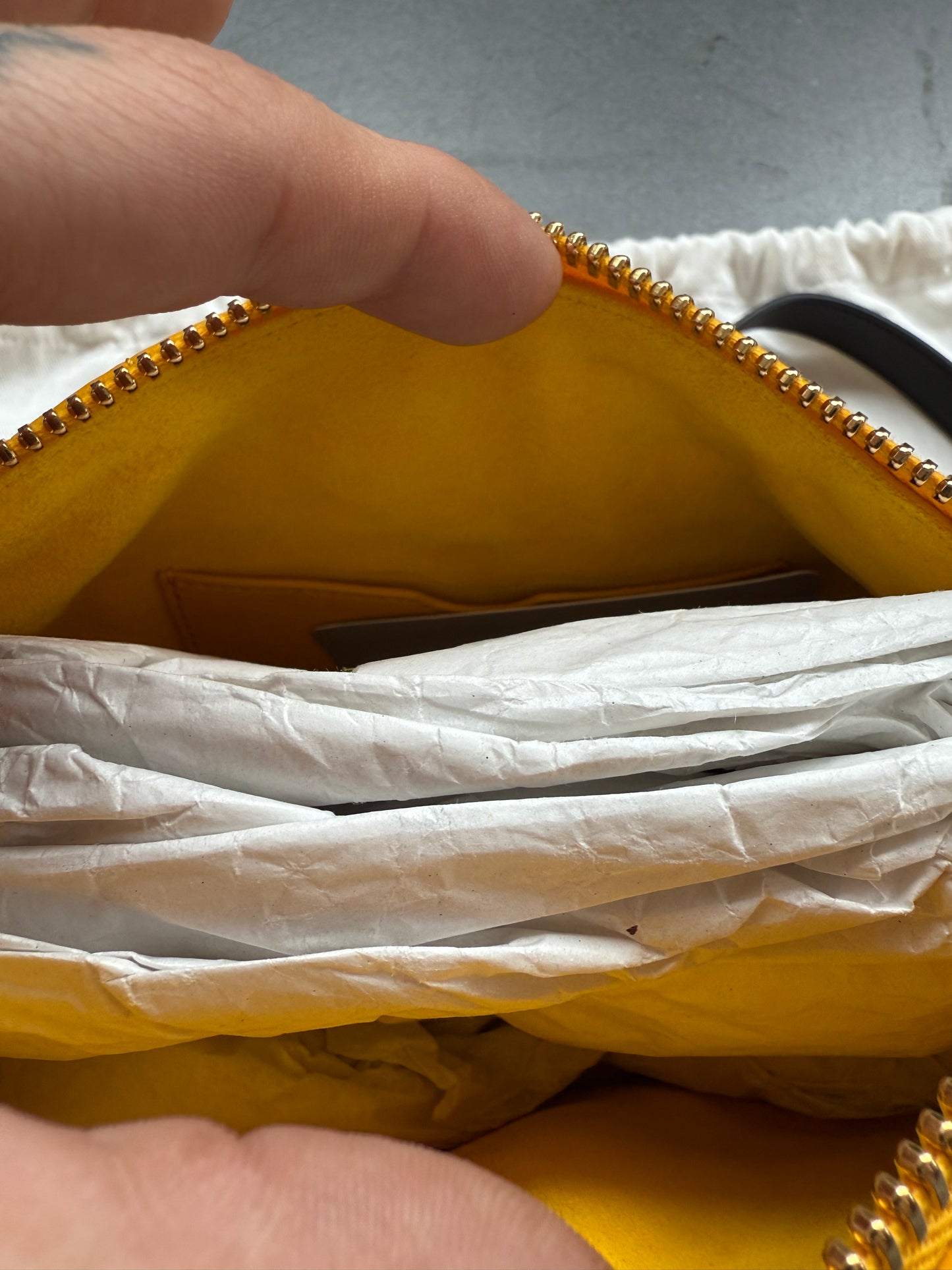 CHRISTIAN DIOR CANNAGE VIBE HOBO SHOULDER BAG - YELLOW (PRE-OWNED WITH DUSTBAG) (TANIA)