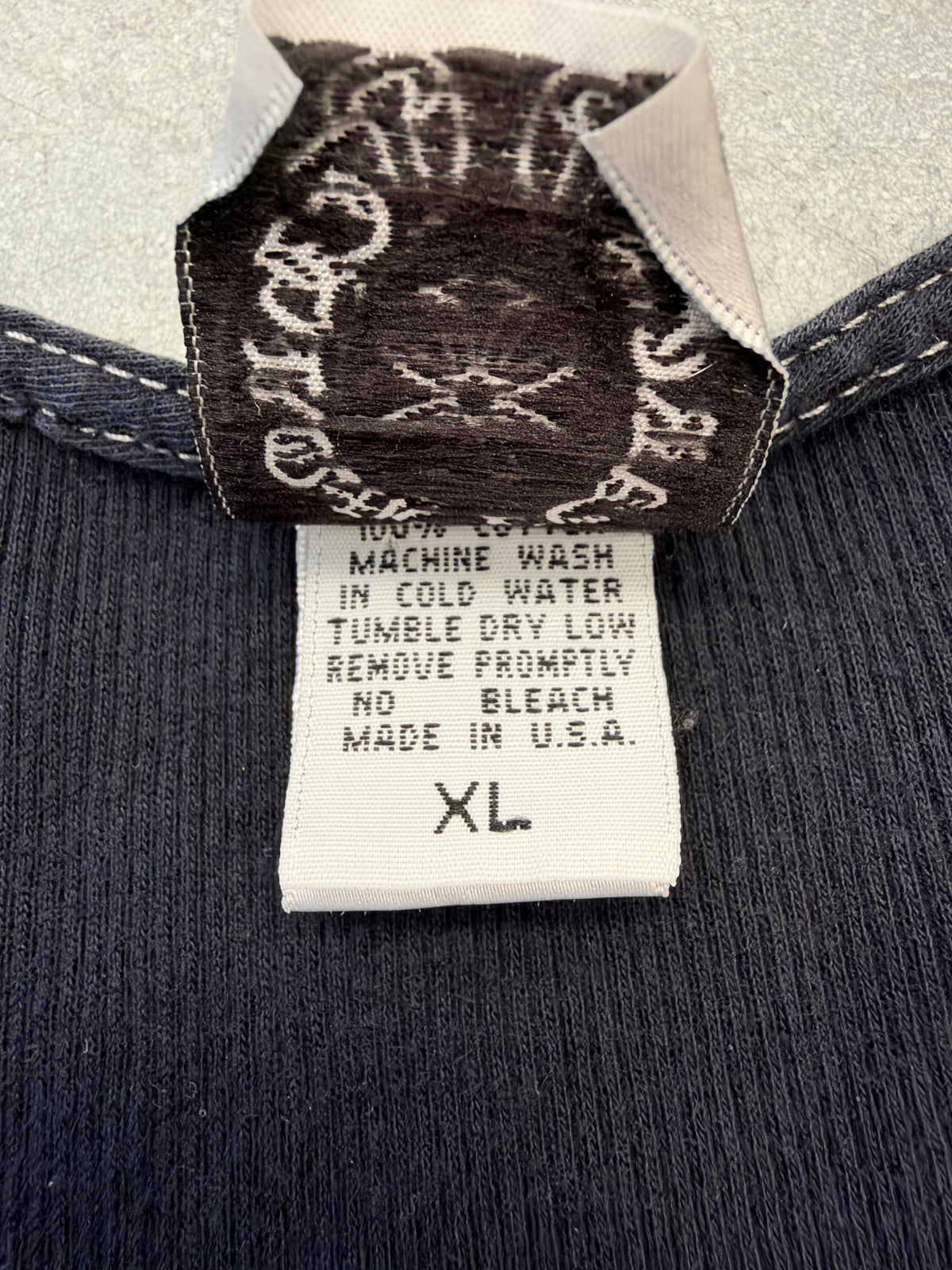 VINTAGE CHROME HEARTS TRIPLE CROSS HORSESHOE TANK TOP