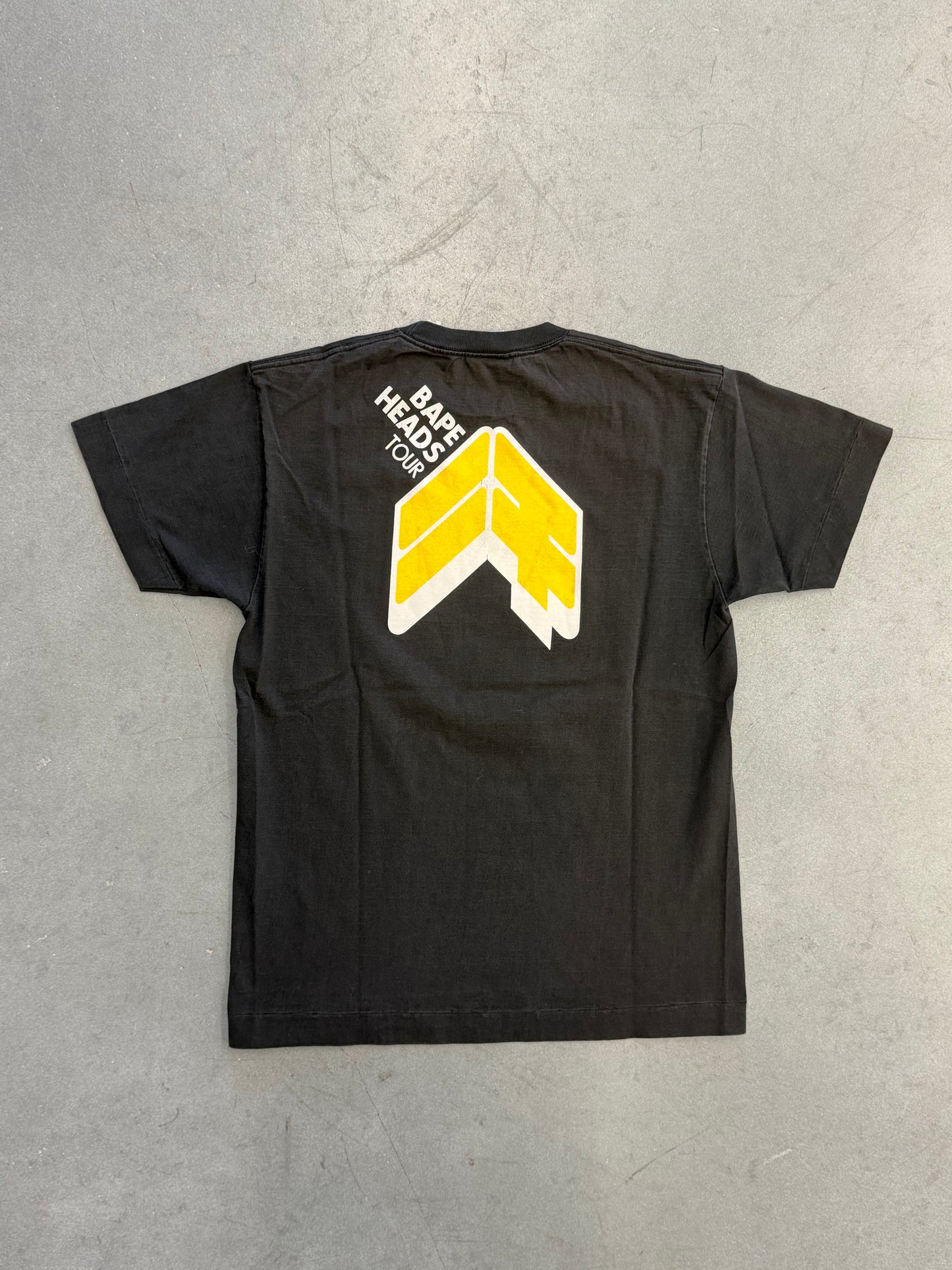 VINTAGE A BATHING APE BABY MILO BAPE HEADS TOUR TEE