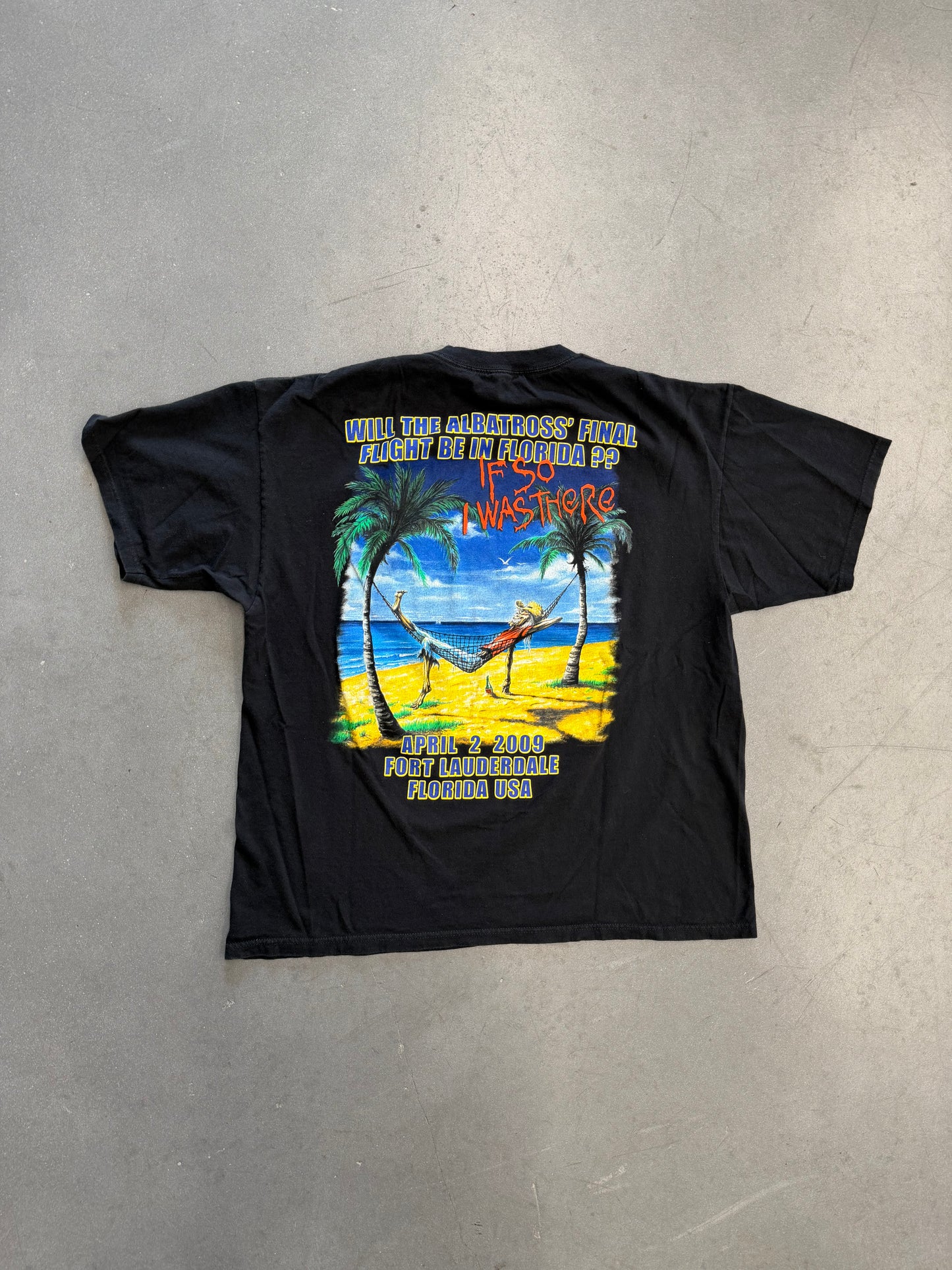 2009 IRON MAIDEN FORT LAUDERDALE TOUR TEE (ANVIL TAG)