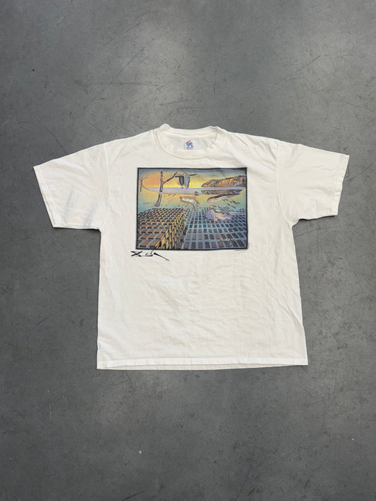 90S SALVADOR DALI 'THE DISINTEGRATION OF THE PERSISTENCE OF MEMORY' TEE (JERZEES TAG)