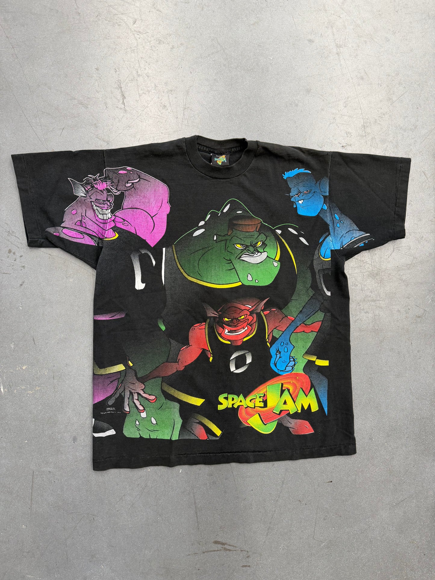 1996 SPACE JAM MONSTARS AOP MOVIE PROMO TEE