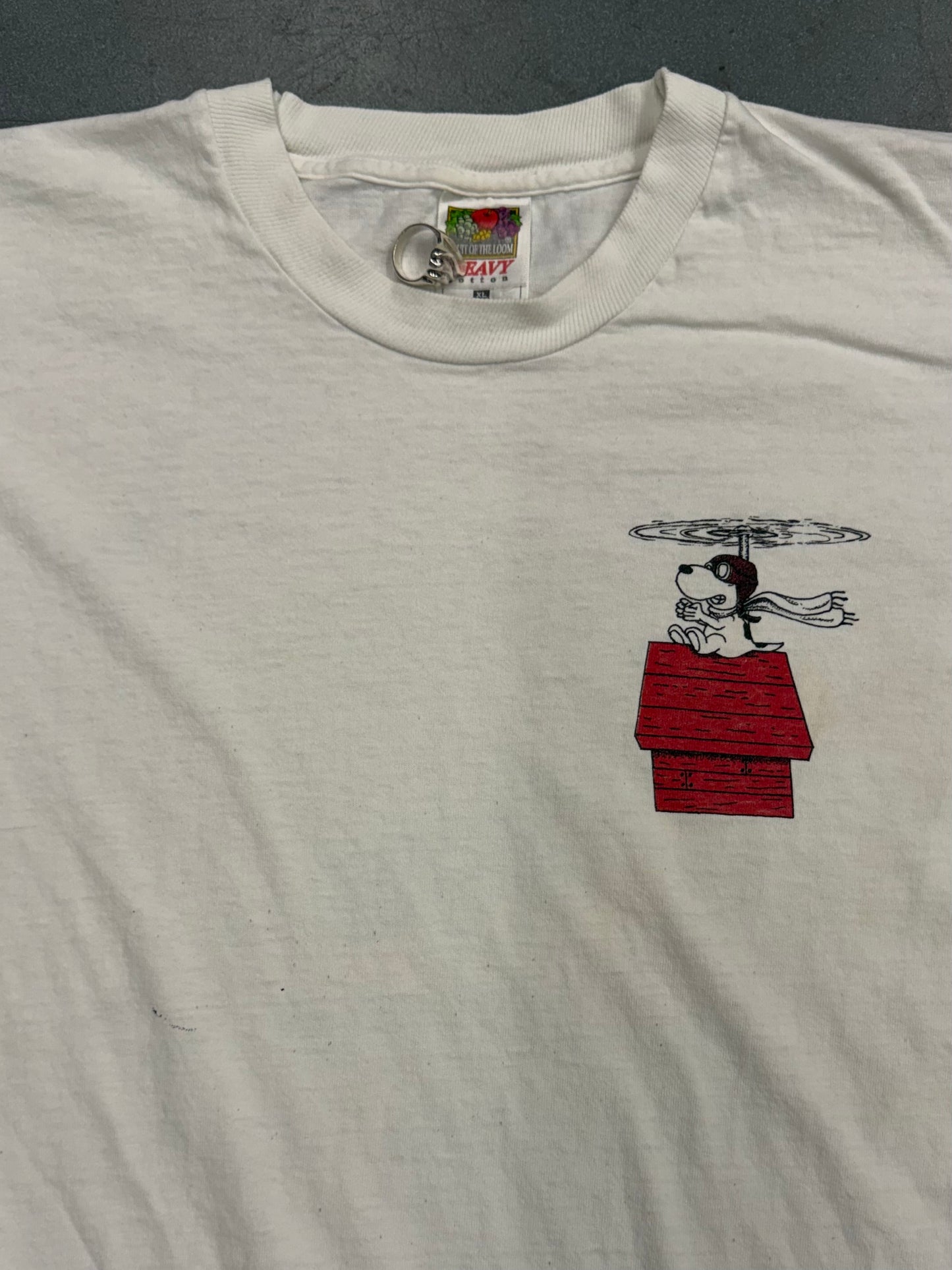 90S "JOINING THE RANKS OF THE WORLD'S FINEST AVIATORS" CARTOON TEE (FOTL TAG)