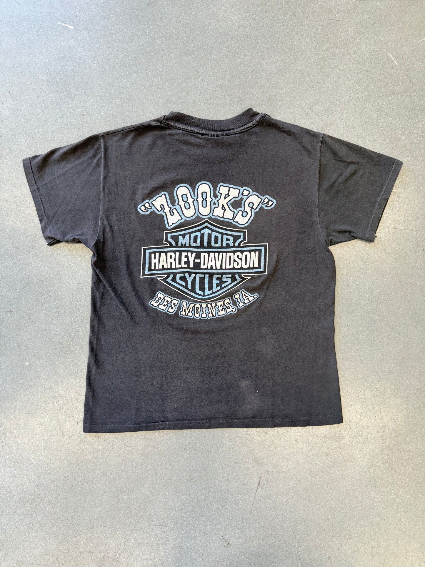 1994 HARLEY-DAVIDSON CHROME FEVER ENGINE "LOOKS" TEE (HARLEY-DAVIDSON TAG)