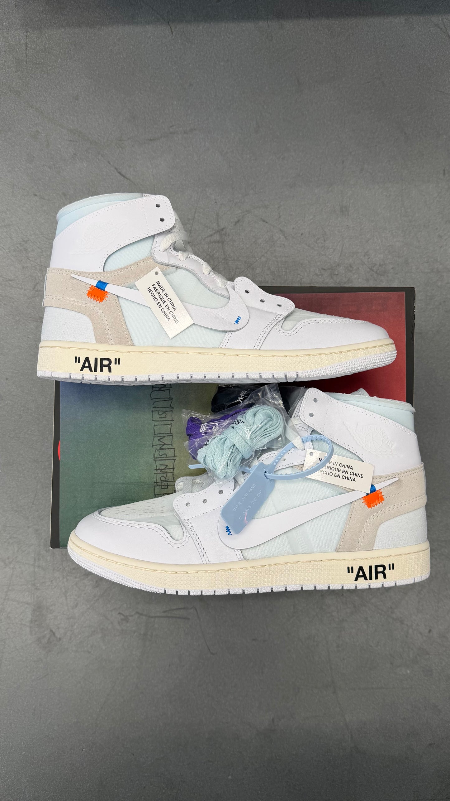 JORDAN 1 RETRO HIGH VIRGIL ABLOH ARCHIVE ALASKA (NEW WITH BOX)