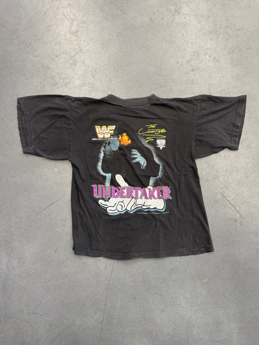1992 THE UNDERTAKER WWF TEE (FADED TAG)