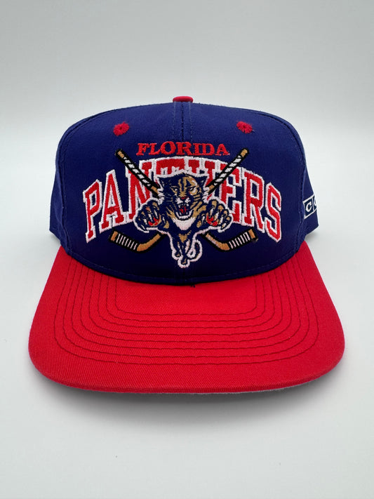 90S FLORIDA PANTHERS CCM #1 APPAREL SNAPBACK HAT