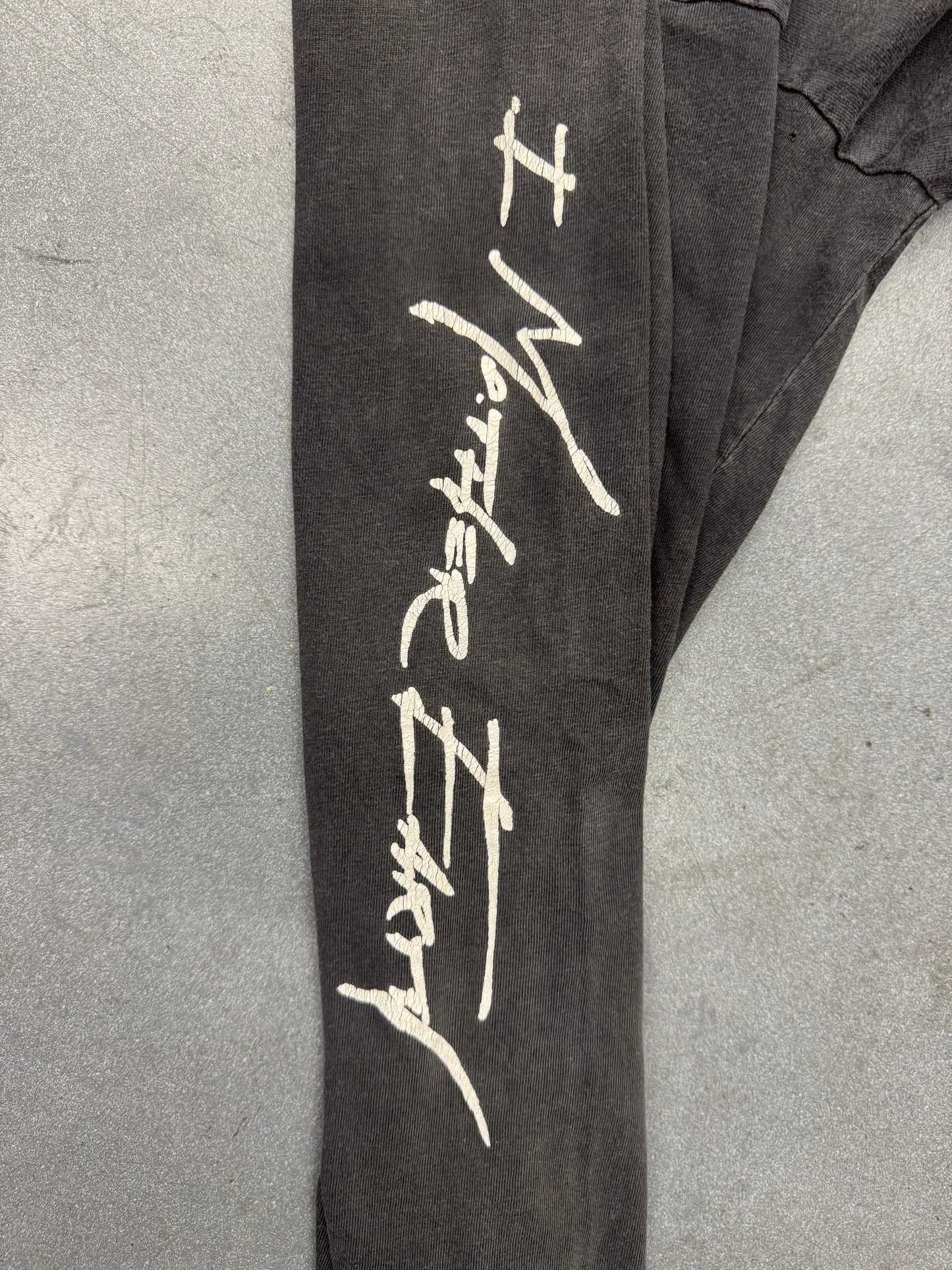 90S I MOTHER EARTH LS BAND TEE (HANES BEEFY TAG)