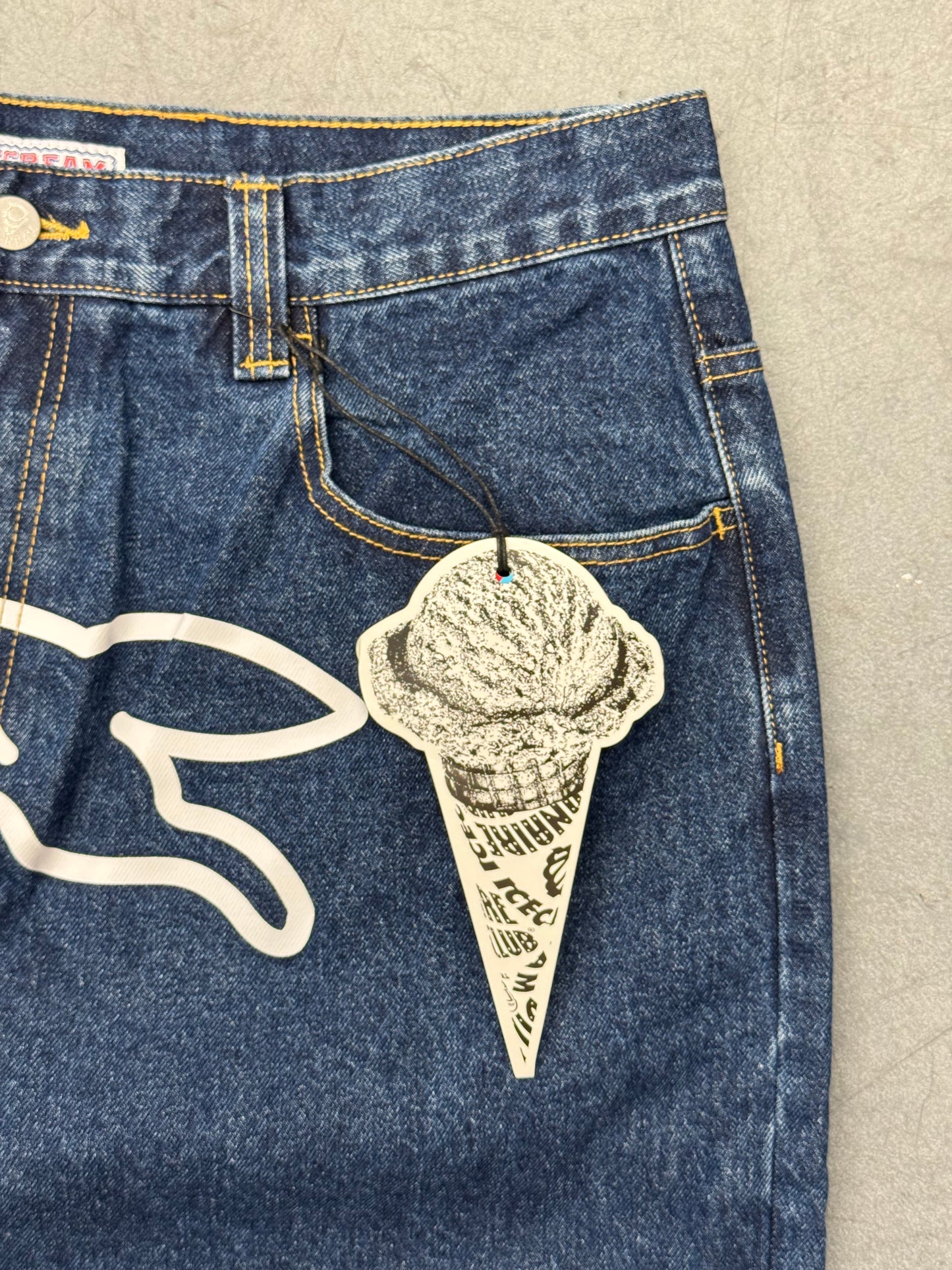 BILLIONAIRE BOYS CLUB RUNNING DOG DOUBLE SCOOP DENIM PANT
