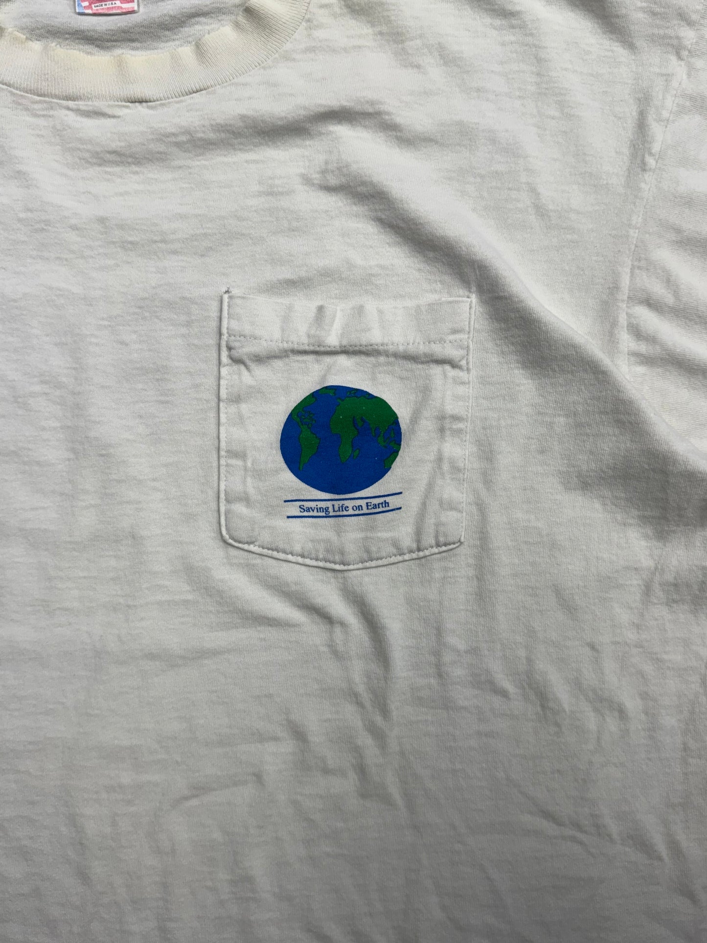 90S WORLD WILDLIFE FUND "SAVING LIFE ON EARTH" PANDA MULLET TEE (FOTL TAG)
