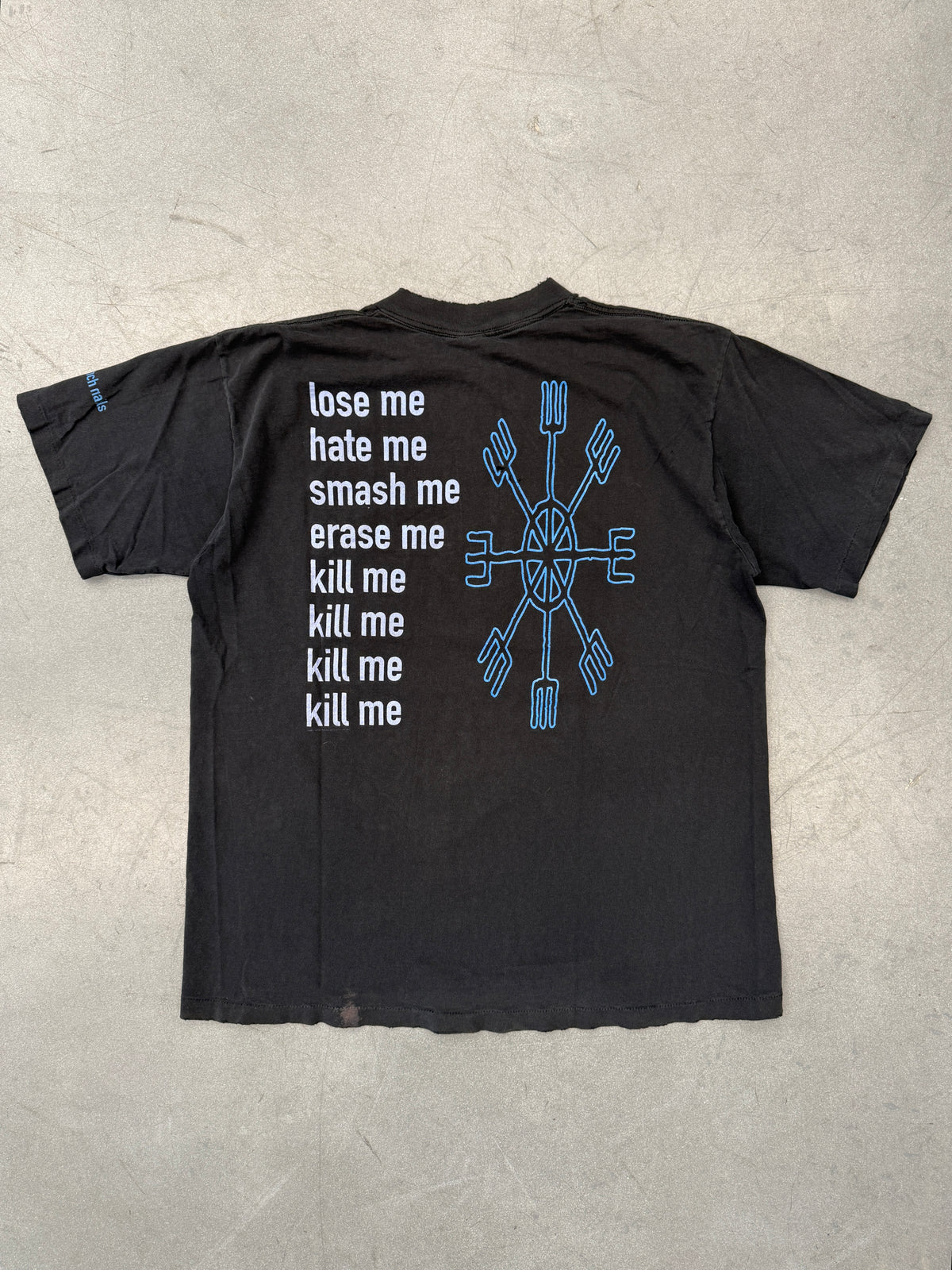 1995 NINE INCH NAILS ERASER TEE (ALL SPORT TAG)