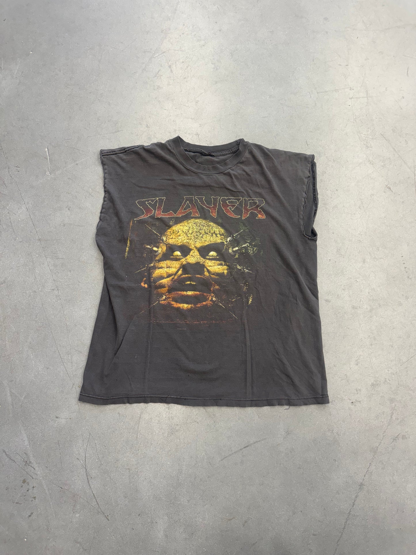 90S SLAYER GORE FACE CUT-OFF TEE (PULLED TAG)