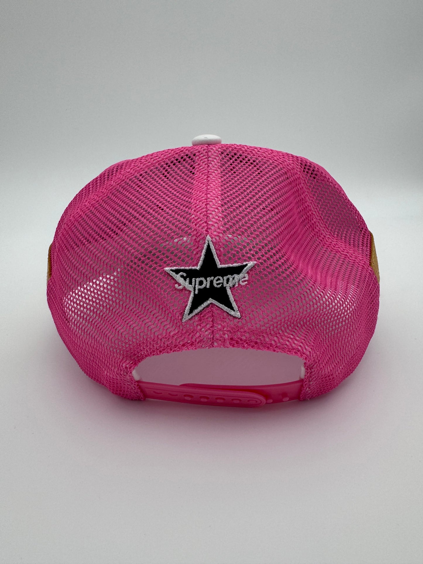 FW25 SUPREME VANSON LEATHERS MESH BACK 6-PANEL HAT - WHITE (NEW)