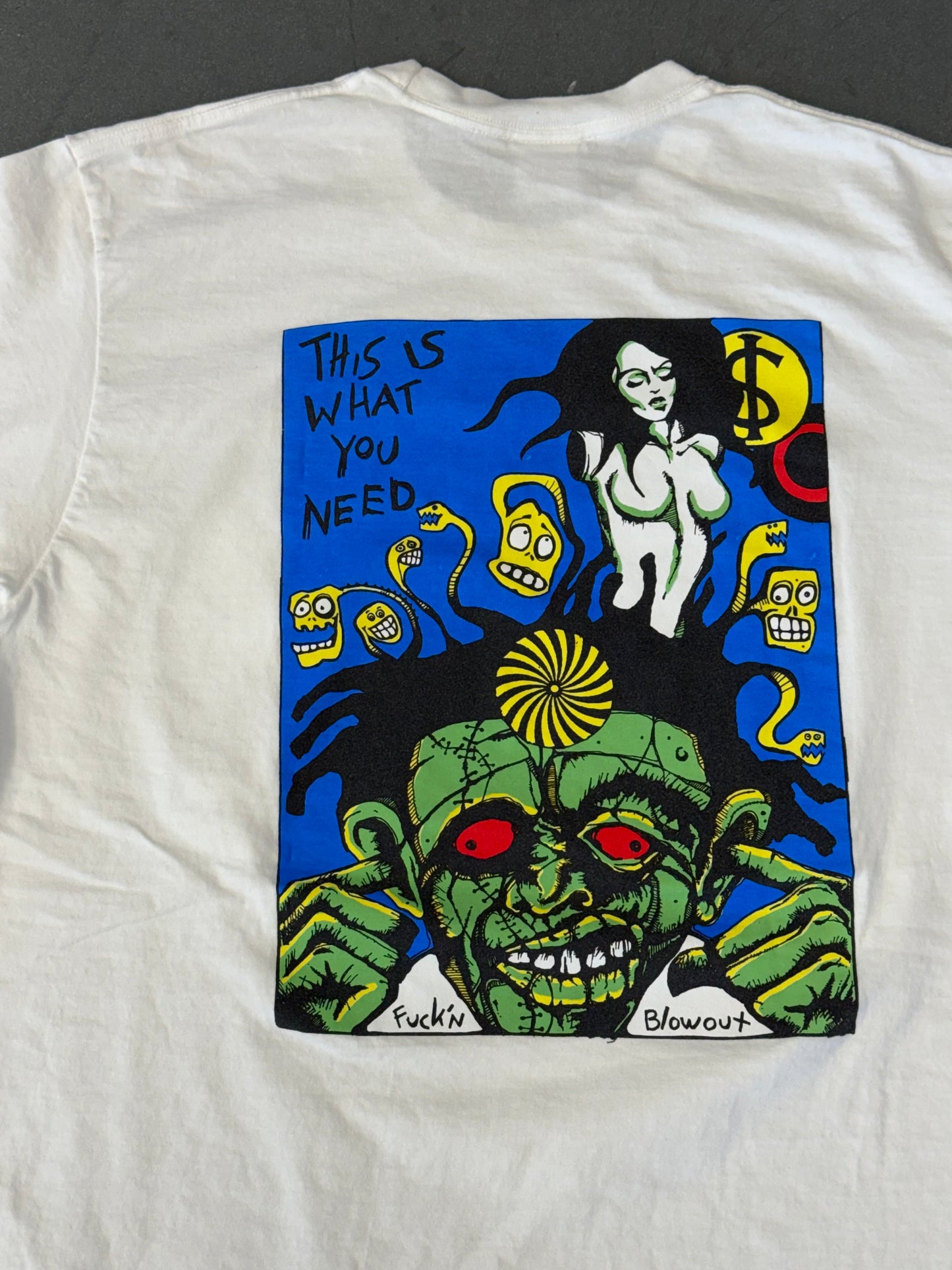 FW25 SUPREME FUCKIN BLOWOUT ROB ZOMBIE TEE - WHITE (L)