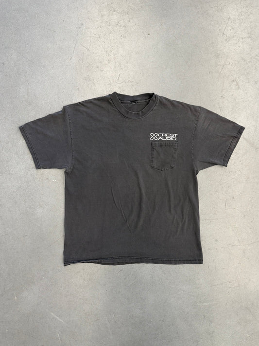 VINTAGE CREST AUDIO "POWER IS SERIOUS BUSINESS" POCKET TEE (CUT TAG)