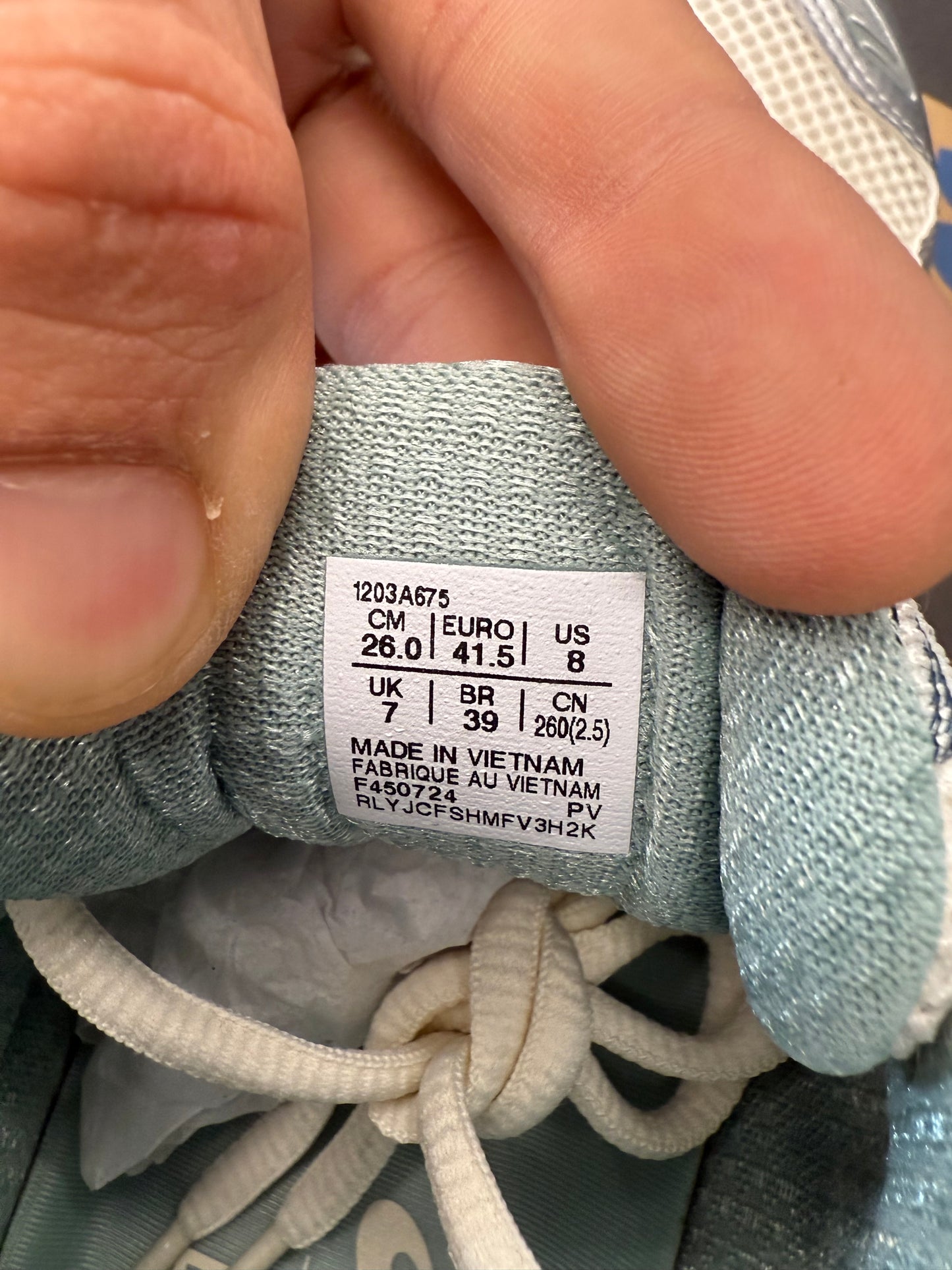 2024 SIZE 8 ASICS GEL-KAYANO 12.1 KITH CREAM SAGE (NWT)