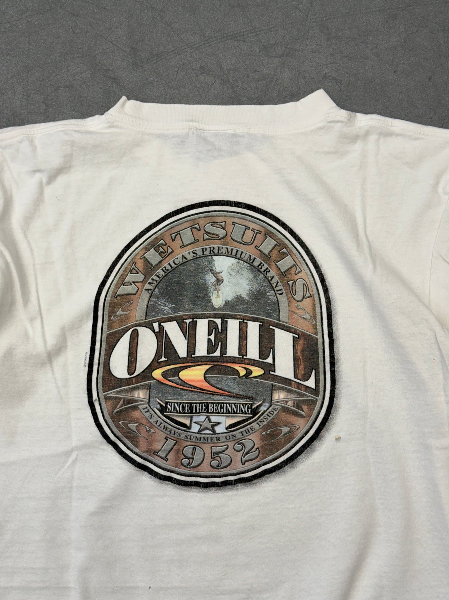 1990 O'NEILL WETSUITS 1952 TEE (O'NEILL TAG)