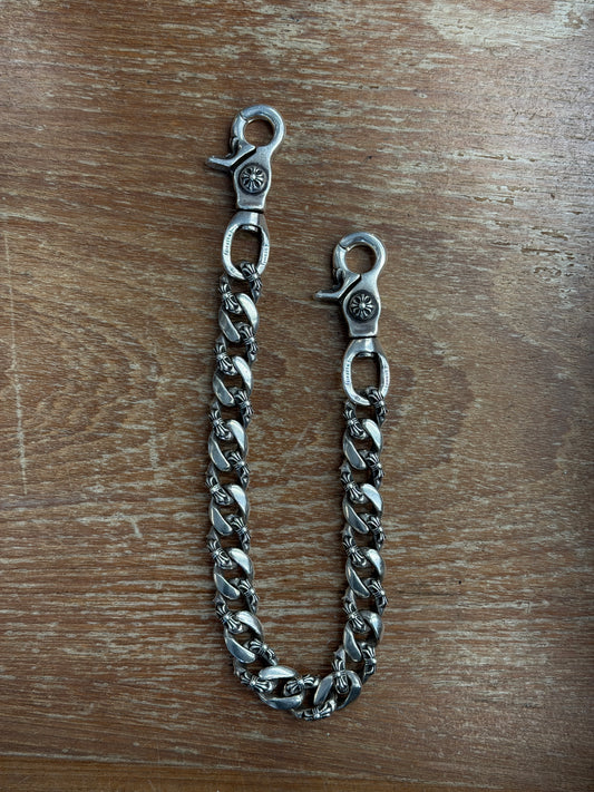 CHROME HEARTS EXTRA FANCY SILVER WALLET CHAIN (16 INCH)