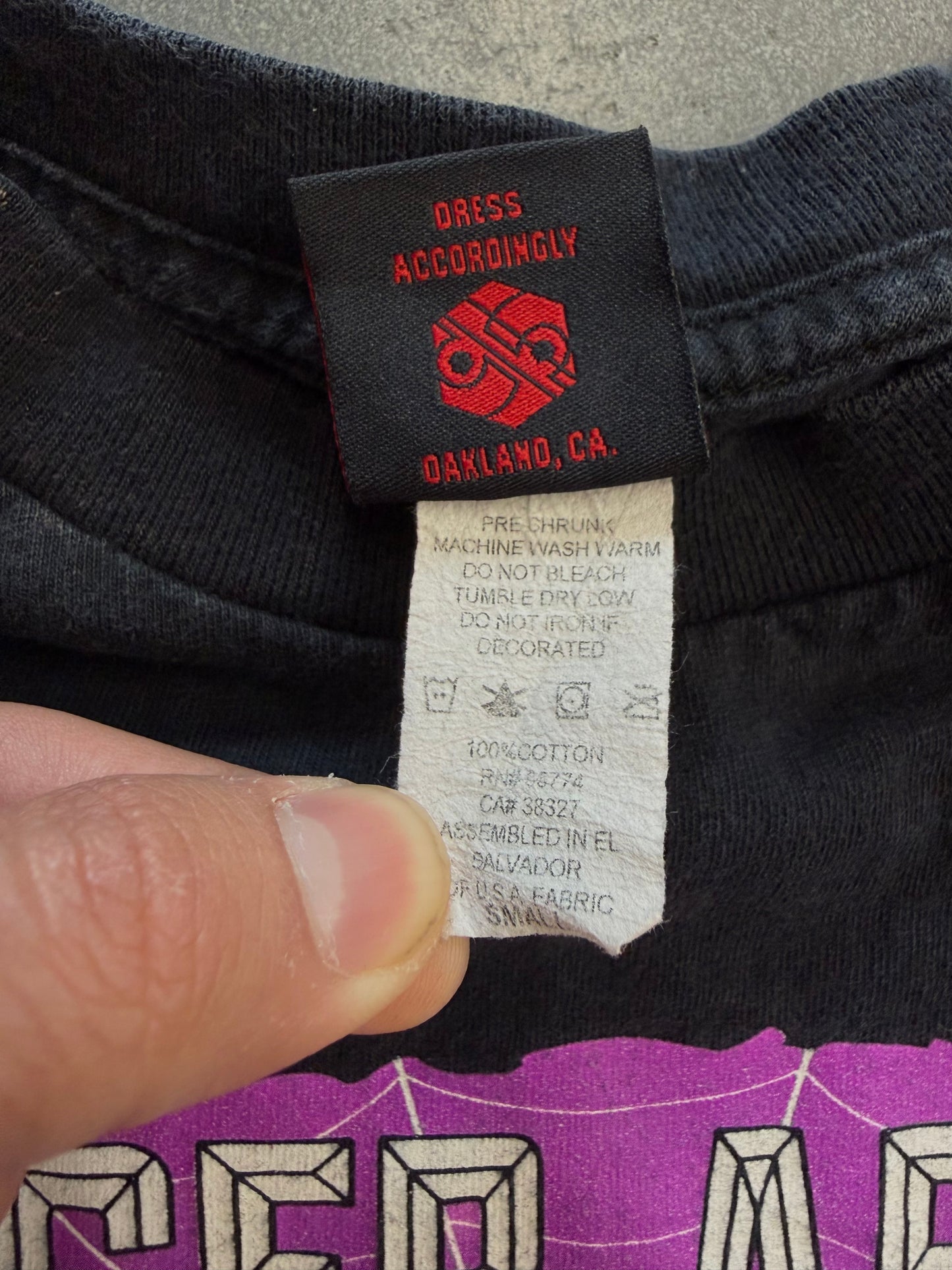 2003 TIGER ARMY ALL HAIL THE DARKNESS BAND TEE (CINDER BLOCK TAG)