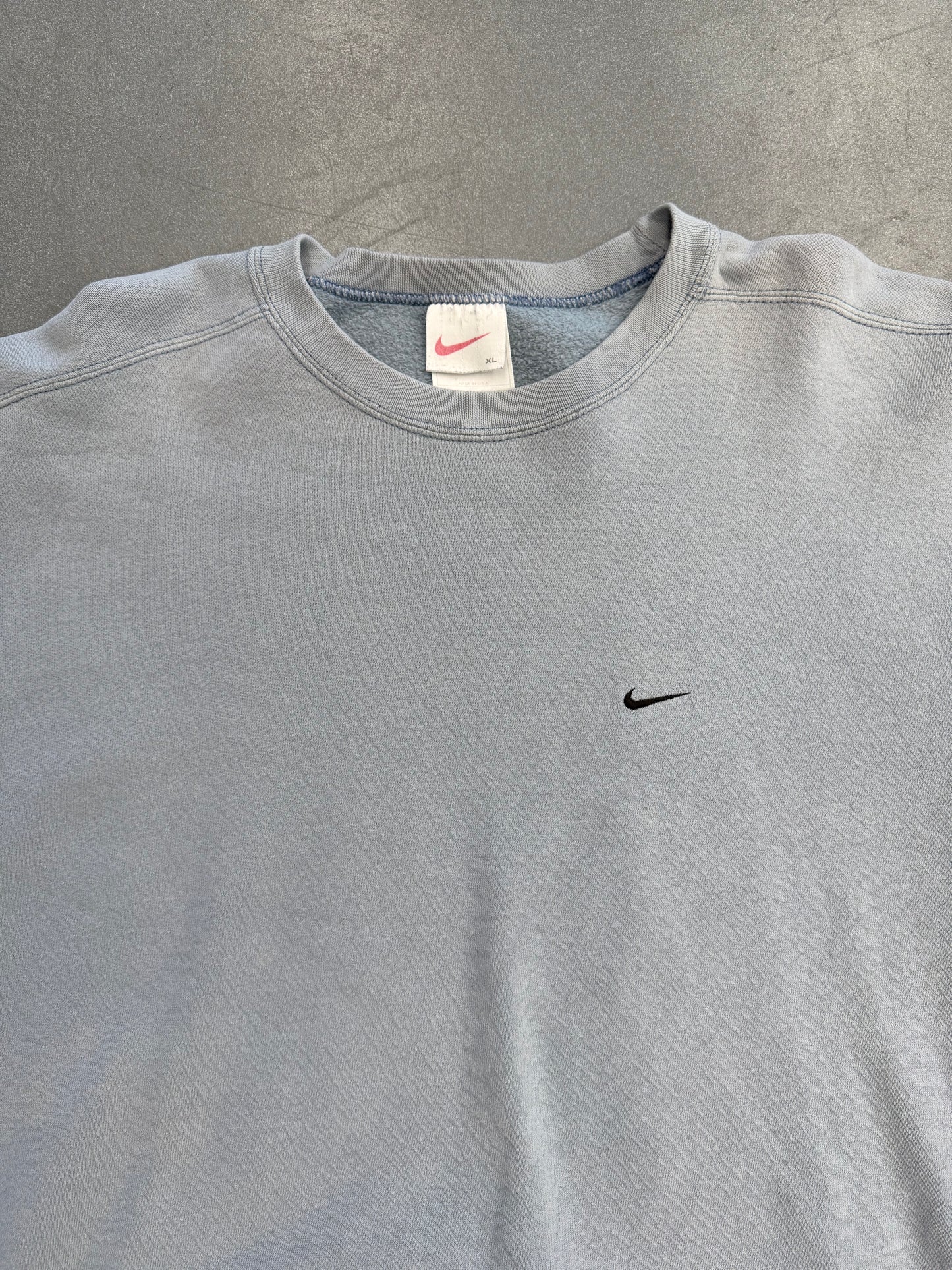 90S NIKE SIDE SWOOSH CREWNECK - SLATE BLUE