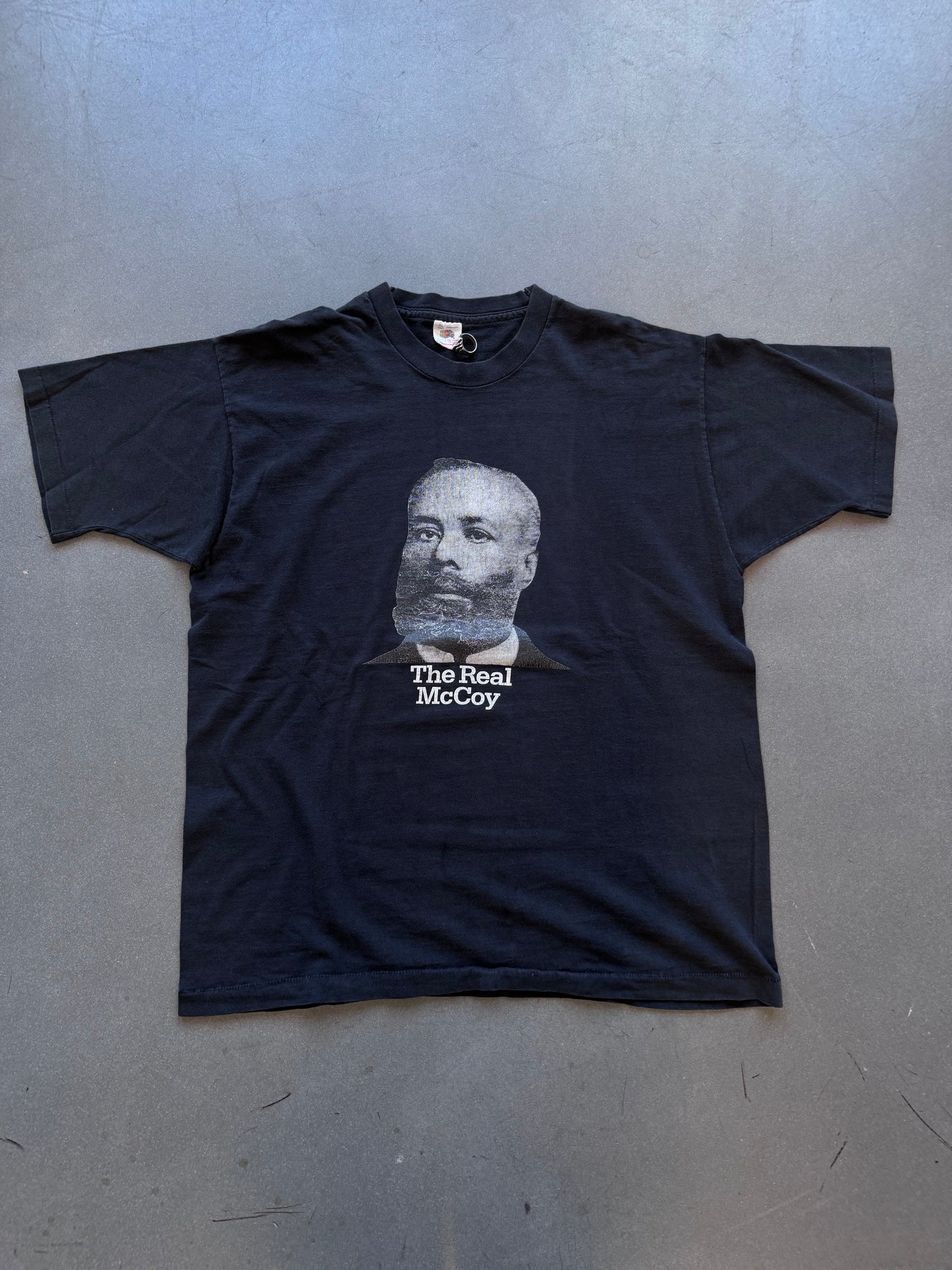 90'S GREAT BLACK INVENTORS "THE REAL MCCOY" TEE (FOTL TAG)