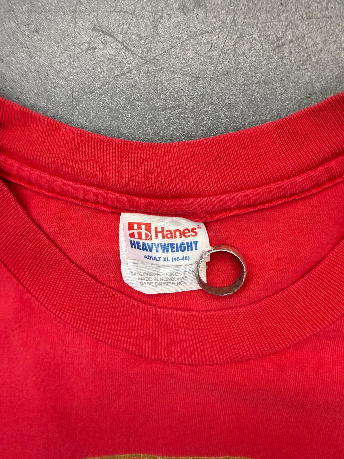 90'S FLORIDA PANTHERS PUCK BREAKTHROUGH NET TEE (HANES HEAVYWEIGHT TAG)