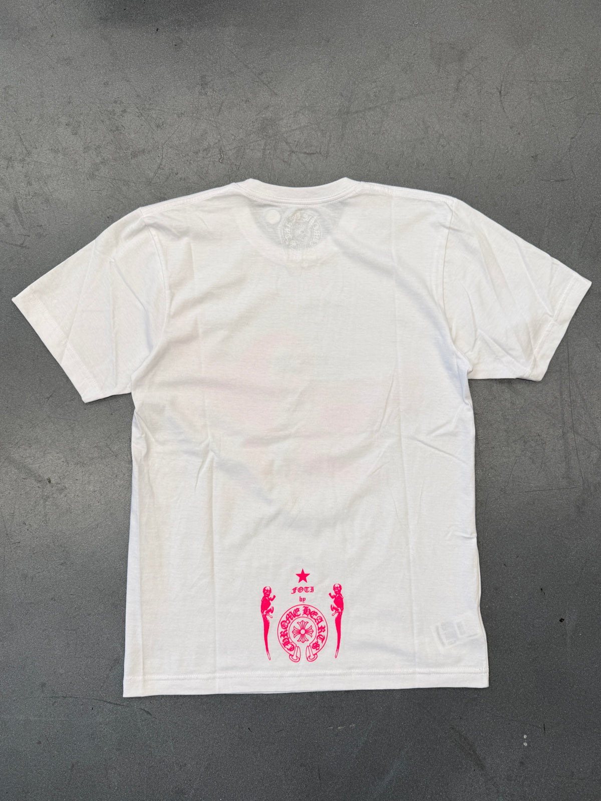 CHROME HEARTS FOTI TEE - WHITE/PINK