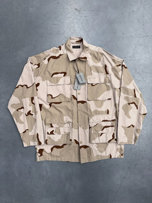 BALENCIAGA CAMO OVERSIZED CARGO SHIRT (NWT)
