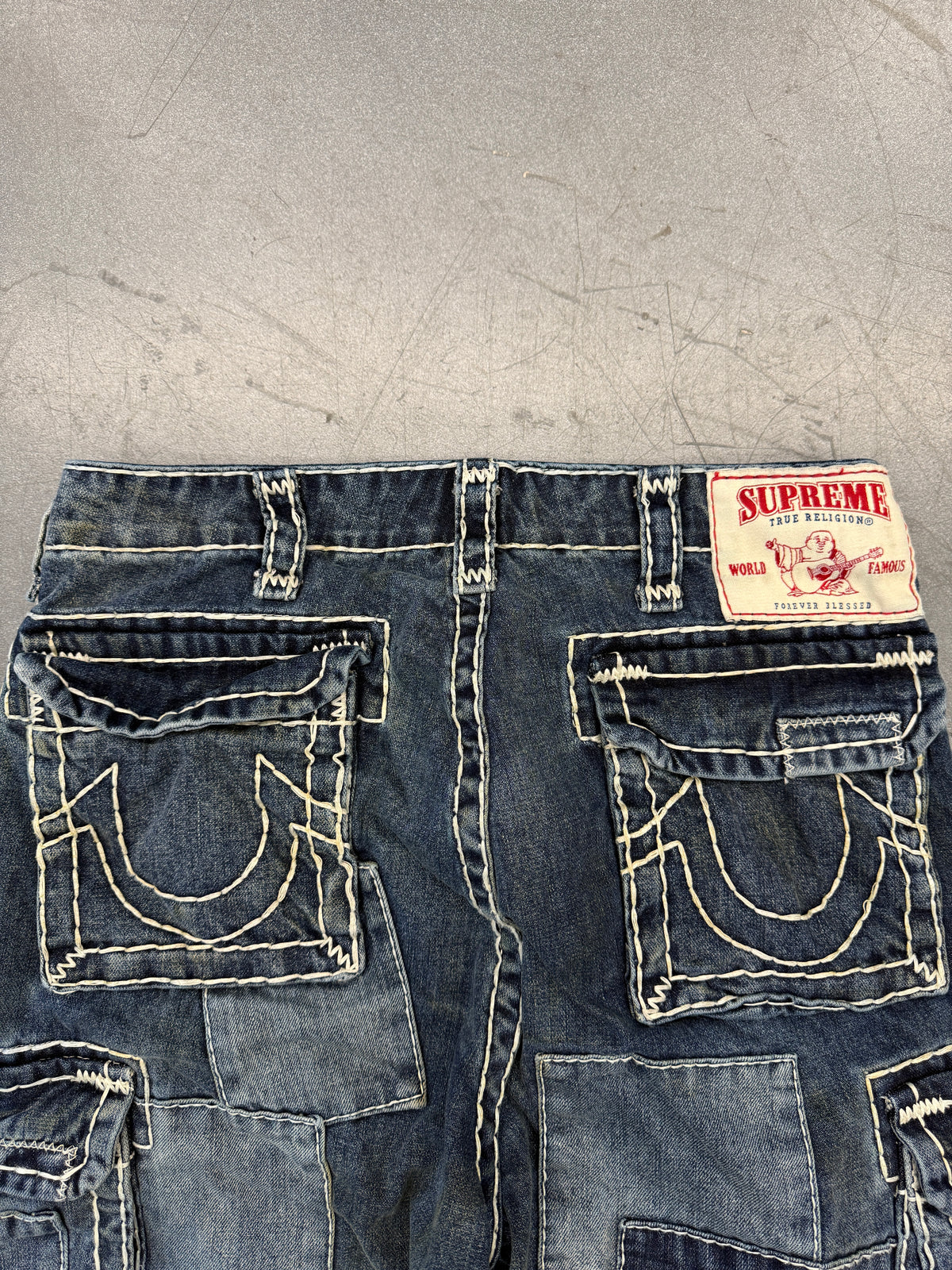FW25 SUPREME TRUE RELIGION PATCHWORK CARGO PANT
