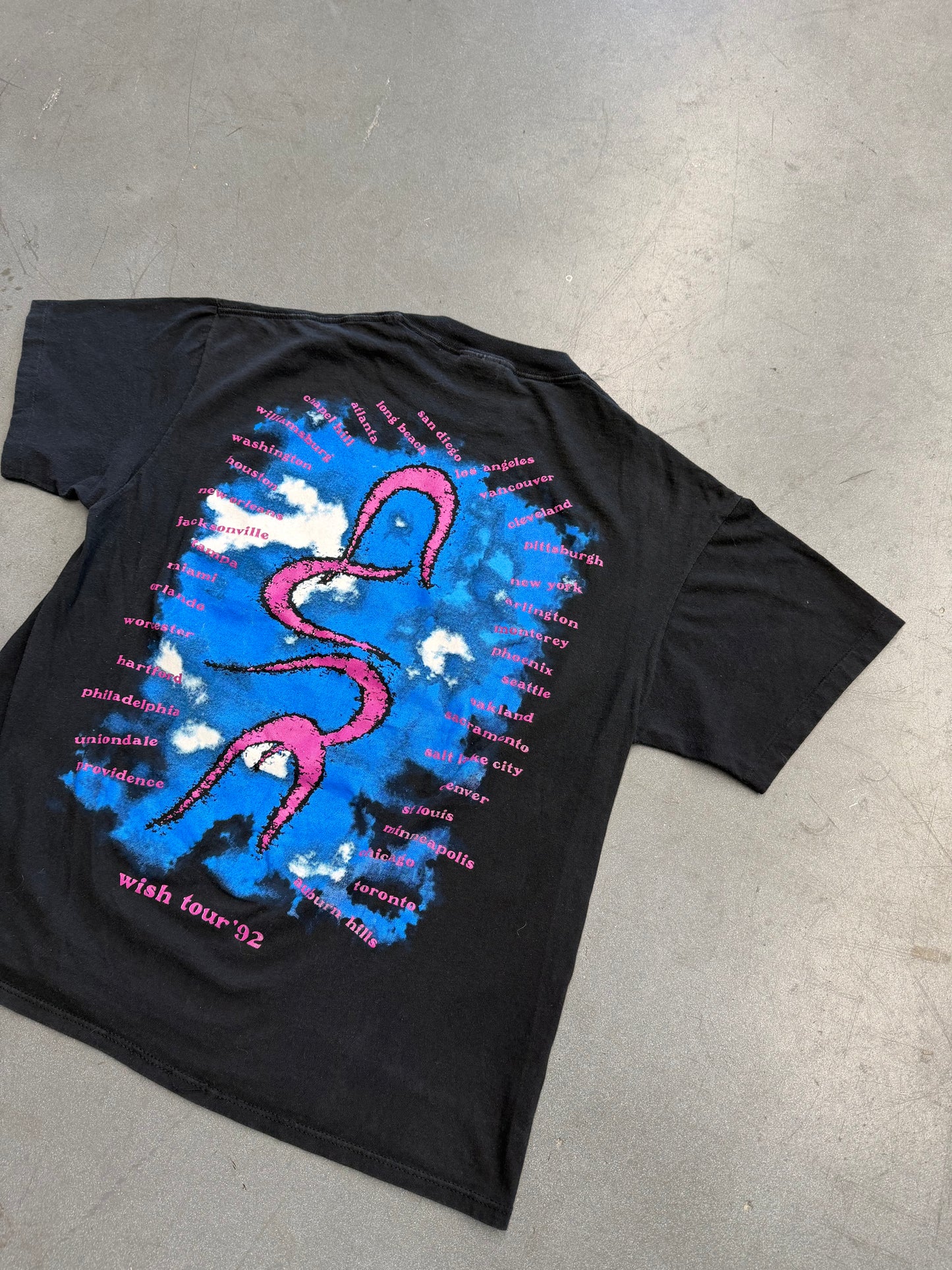 1992 THE CURE WISH TOUR TEE (BROCKUM TAG)