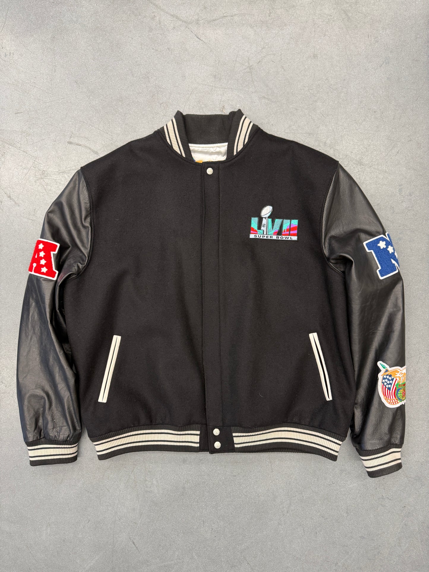 JEFF HAMILTON SUPER BOWL LVII LEATHER JACKET