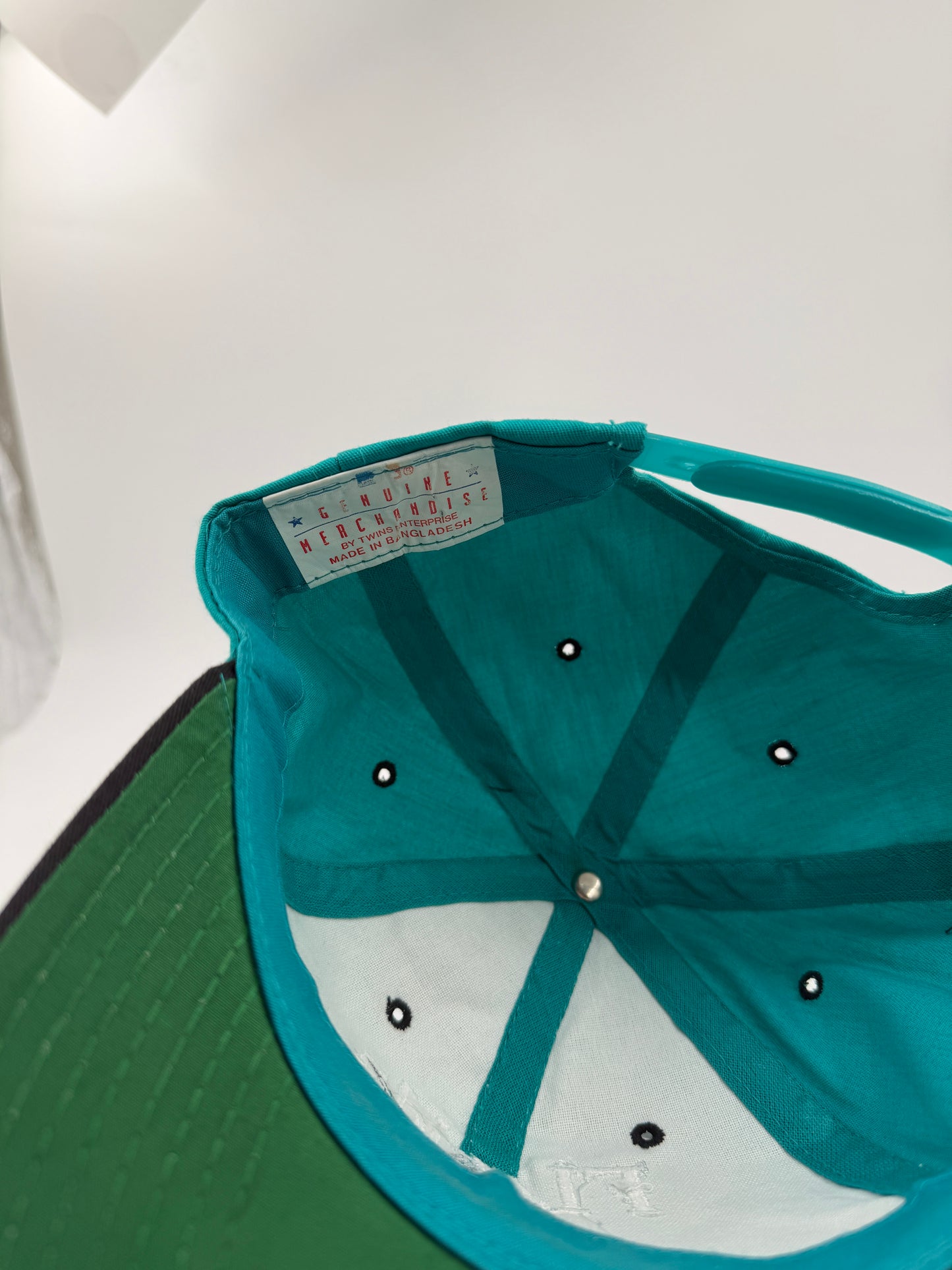 90'S FLORIDA MARLINS ORANGE LINE BIG F LOGO SNAPBACK (TEAL/BLACK) (TWINS ENTERPRISE TAG)