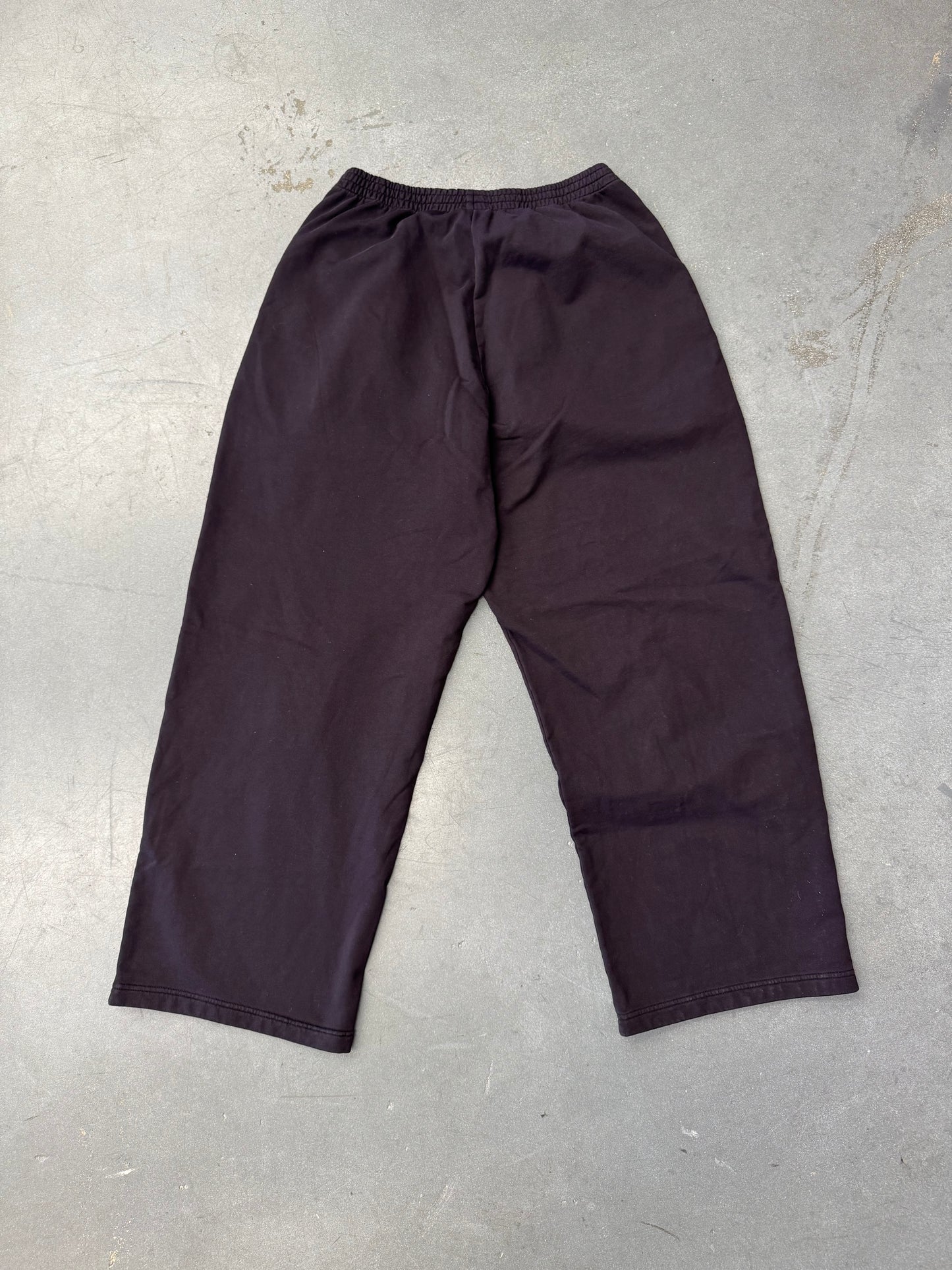 BALENCIAGA SAMPLE STICKER OVERSIZED SWEATPANT - BLACK