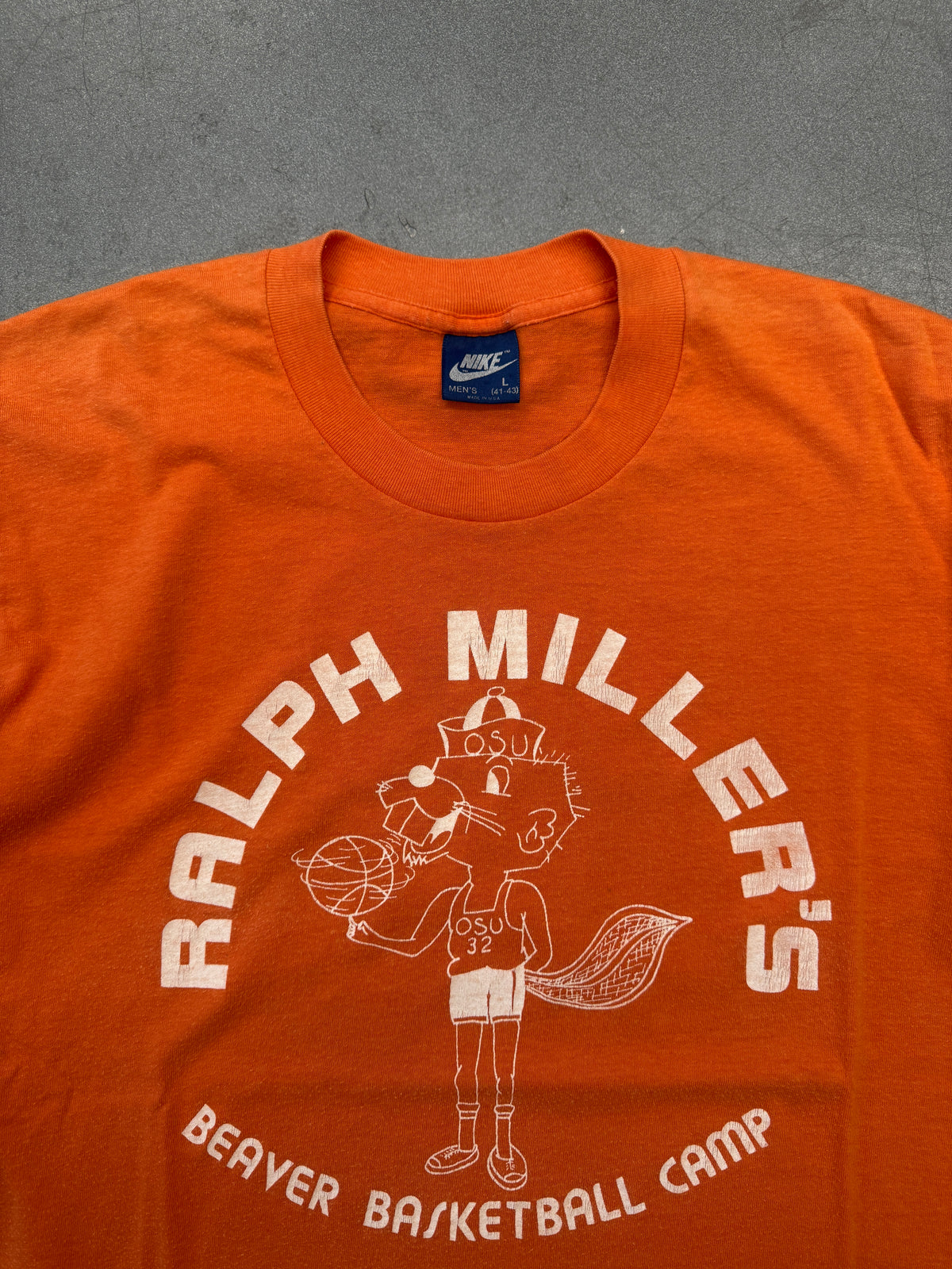 80S NIKE RALPH MILLER'S BEAVER BASKETBALL CAMP TEE