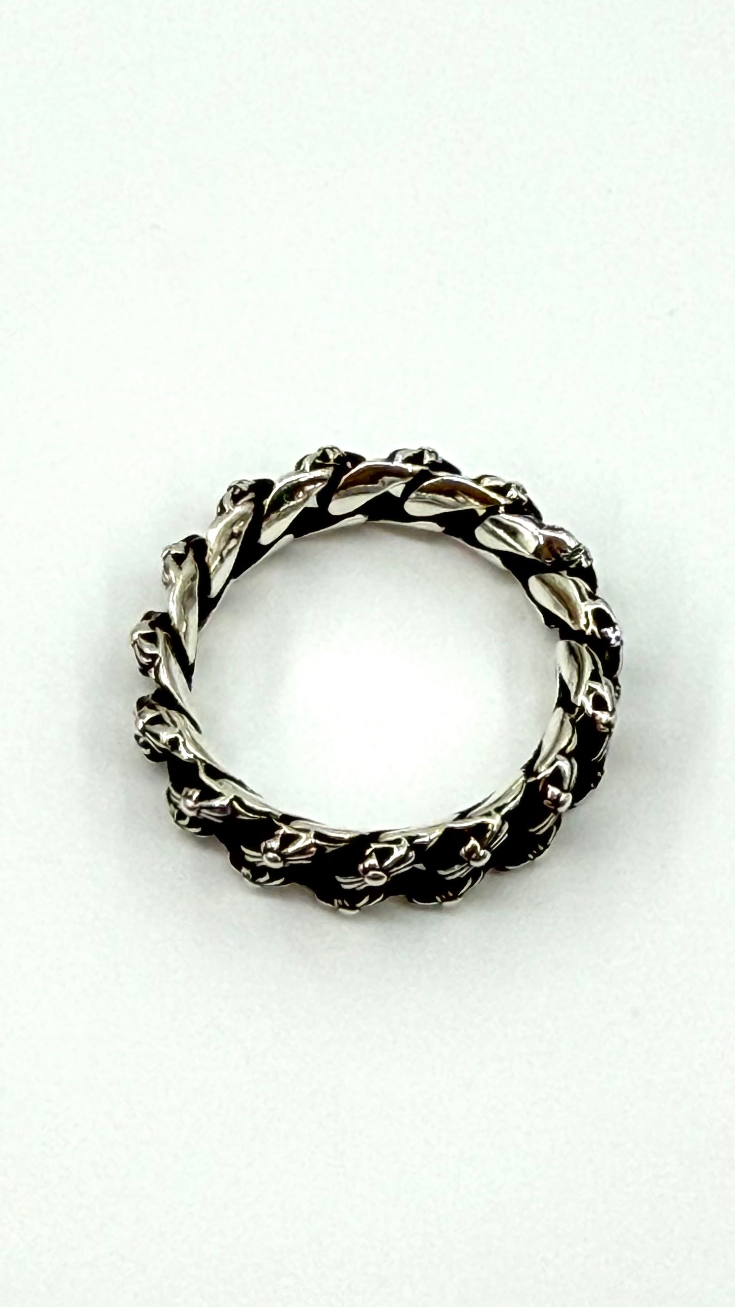 CHROME HEARTS SMALL SILVER EXTRA FANCY RING