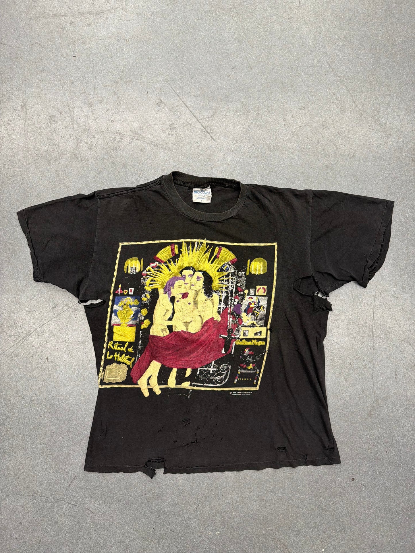 1990 JANE'S ADDICTION RITUAL DE LO HABITUAL TEE (BROCKUM TAG)