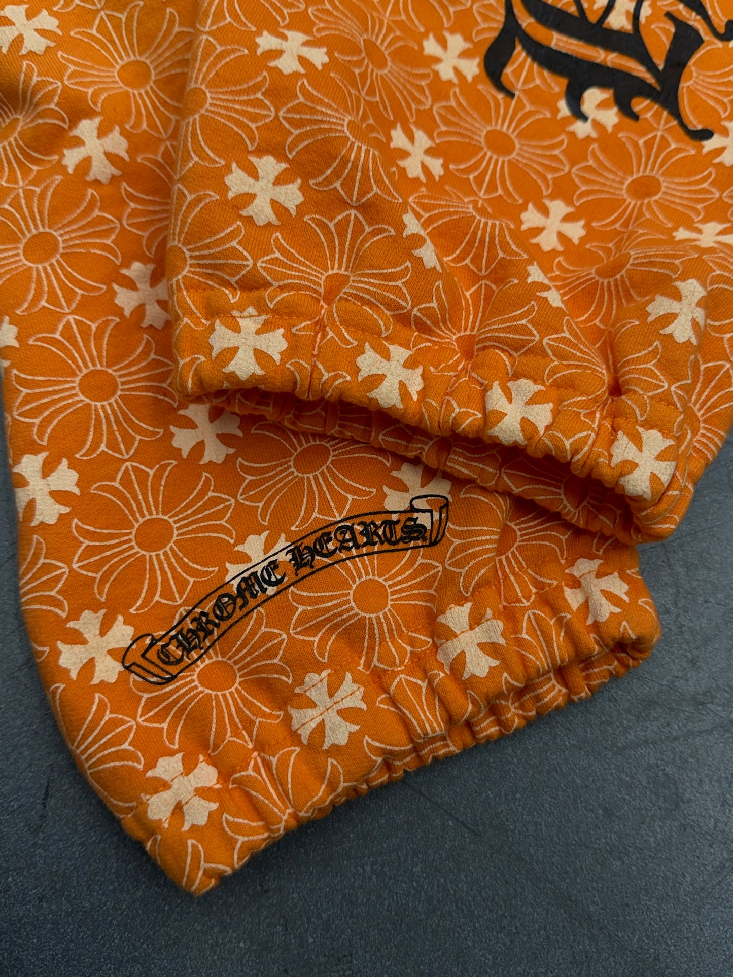 CHROME HEARTS PLUS CROSS MONOGRAM SWEATPANT - ORANGE