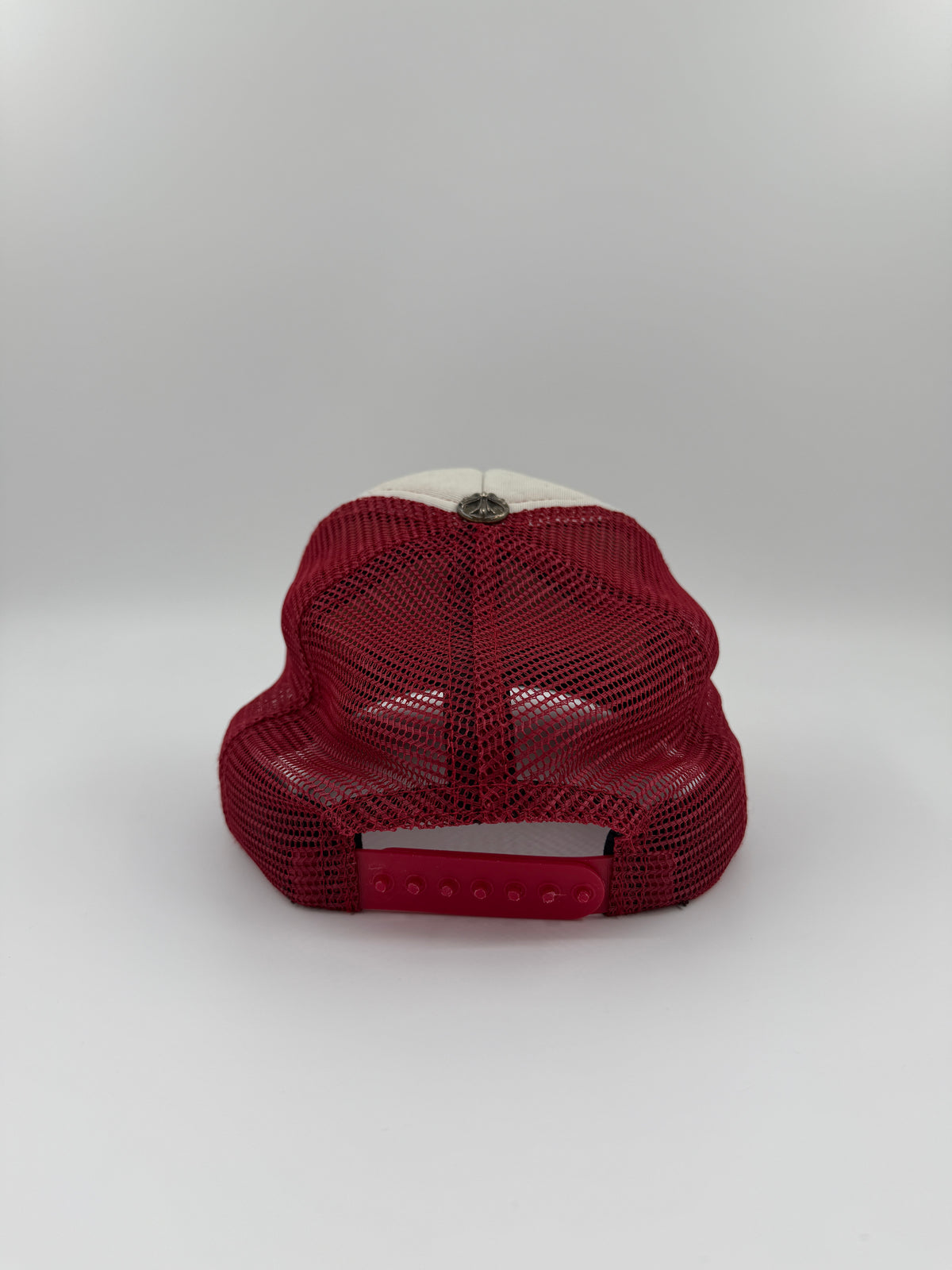 CHROME HEARTS FUCK HOLLYWOOD, USA TRUCKER HAT - RED/WHITE/BLACK