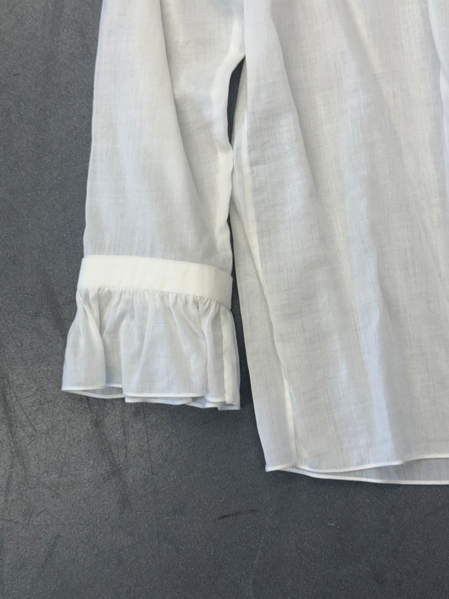 2015 SAINT LAURENT PLEATED BLOUSE