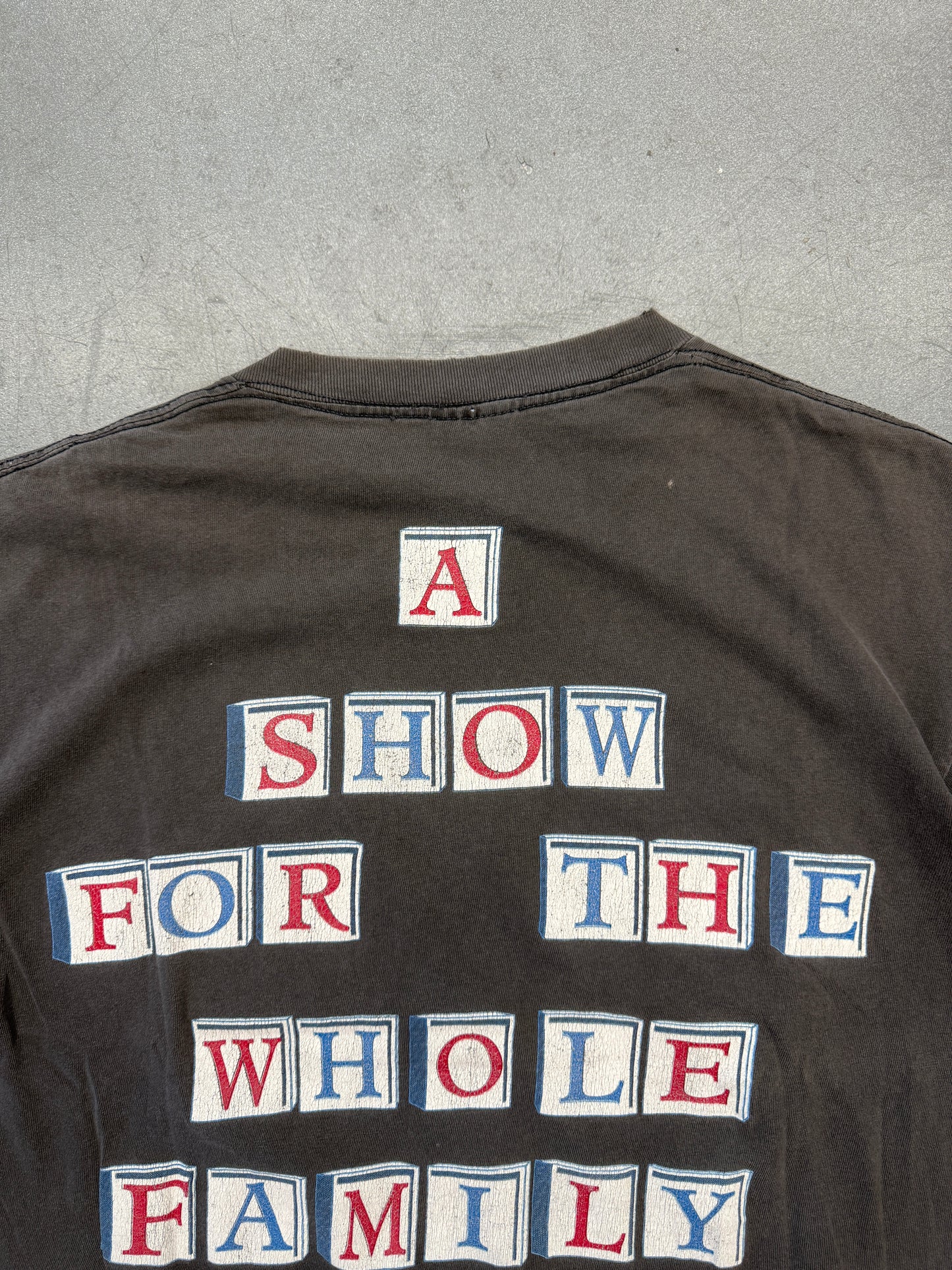 1990 JANE'S ADDICTION "A SHOW FOR THE WHOLE FAMILY" TEE (BROCKUM TAG)