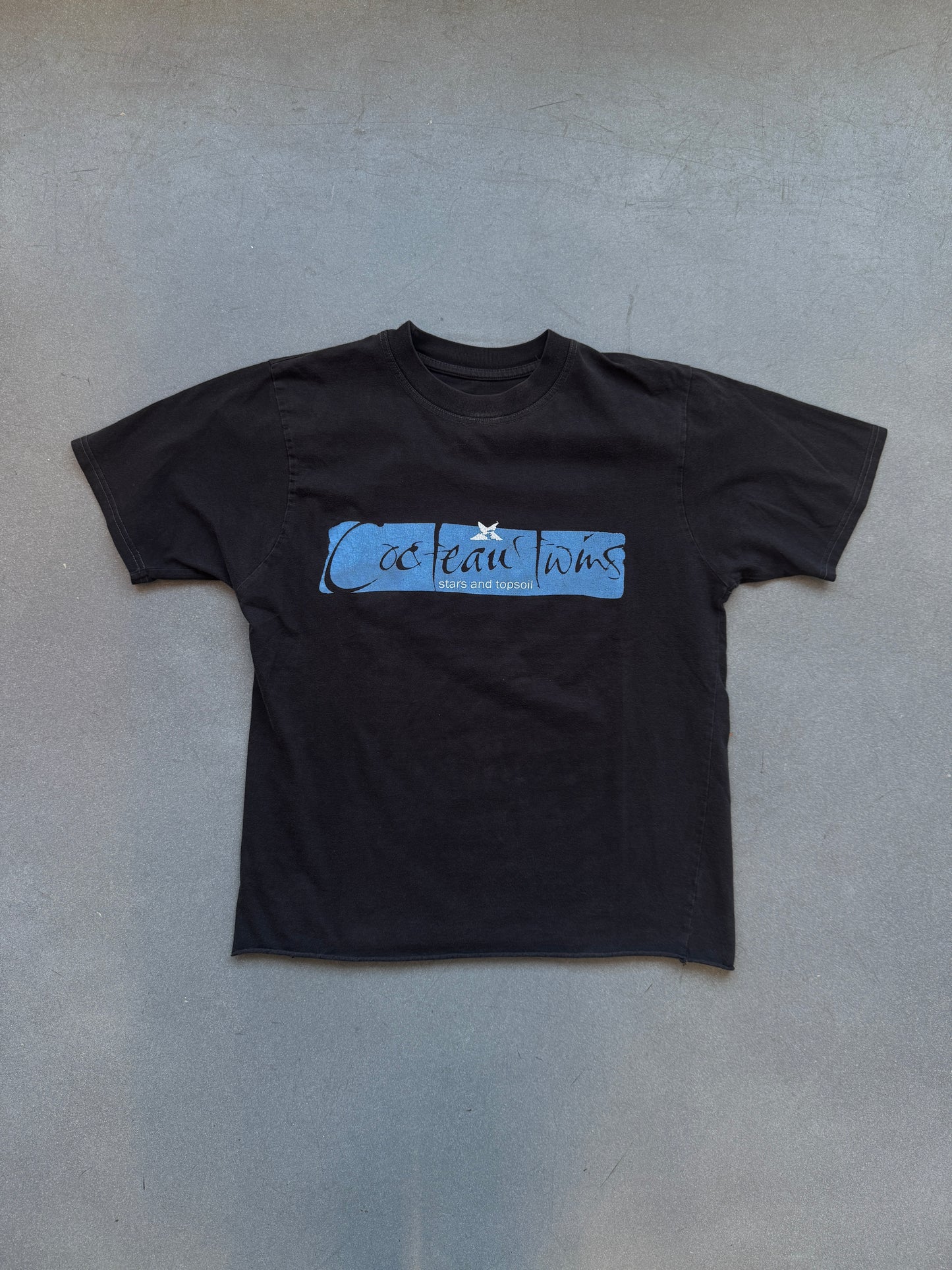 COCTEAU TWINS STARS AND TOPSOIL CROPPED TEE (NO TAG)