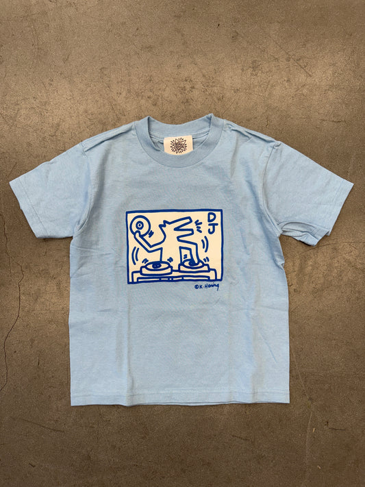 Y2K VINTAGE KEITH HARING DJ DOG KIDS TEE (POP SHOP ESTATE TAG)