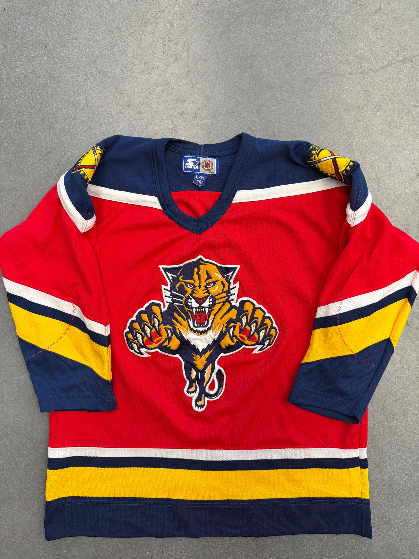 YOUTH FLORIDA PANTHERS NHL STARTER RED HOCKEY JERSEY