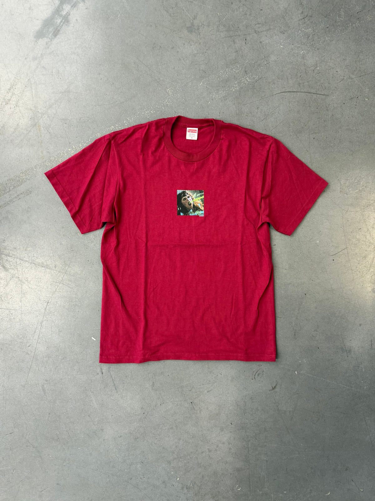 FW25 SUPREME THE EXORCIST PUKE TEE - CARDINAL