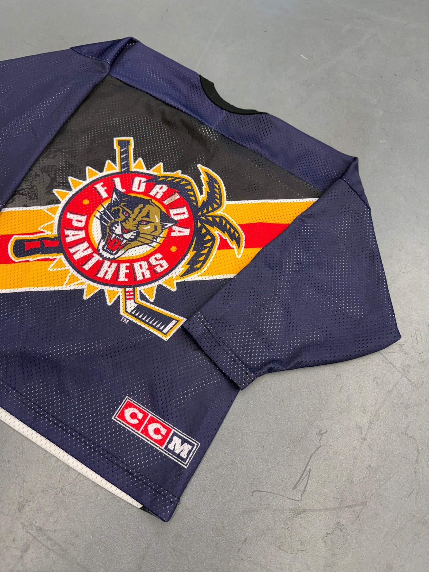 90'S FLORIDA PANTHERS NHL ALL OVER HOCKEY JERSEY (CCM TAG)