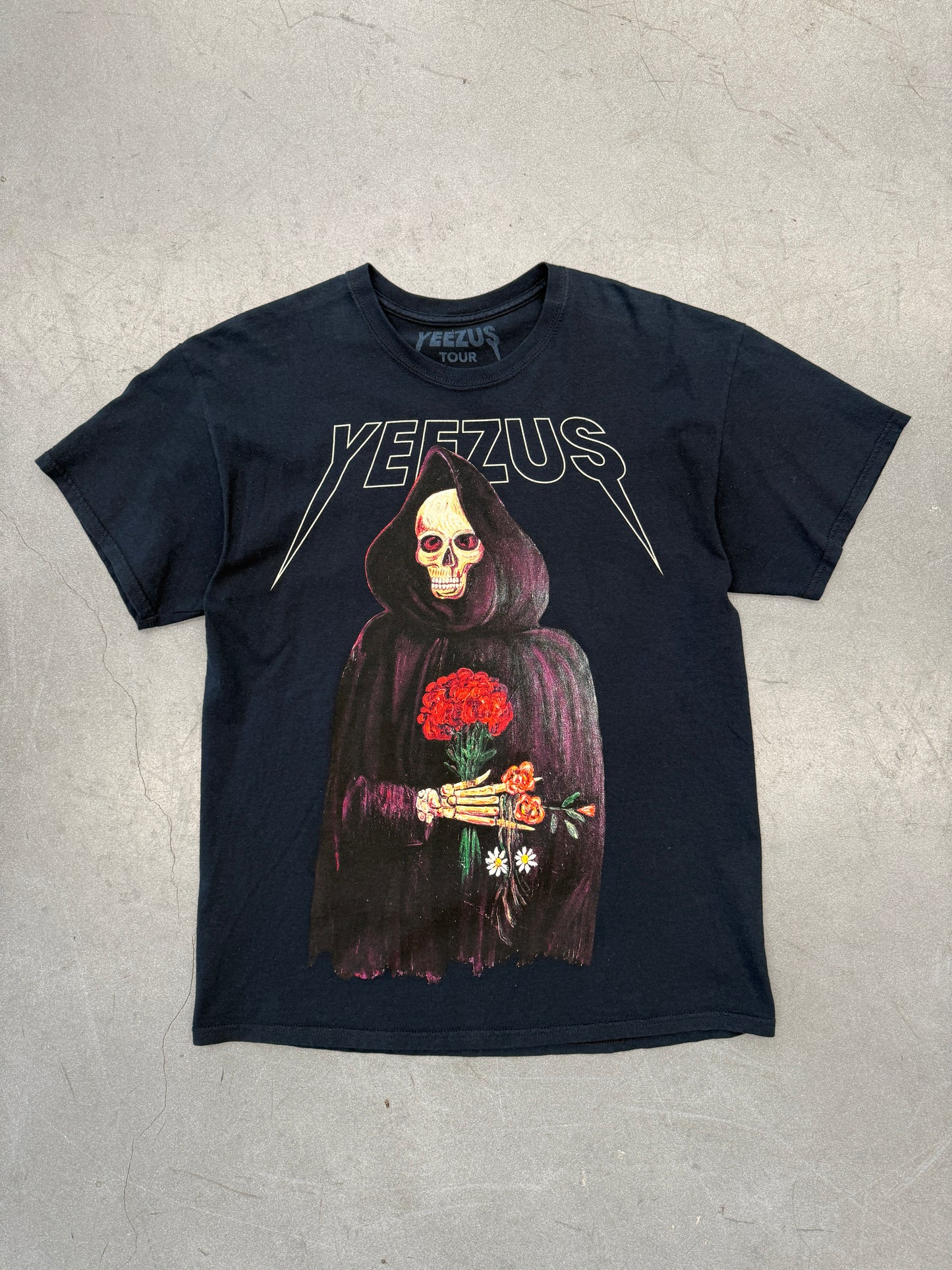 2014 YEEZUS GRIM REAPER ROSE TOUR TEE (PRINTED TAG)