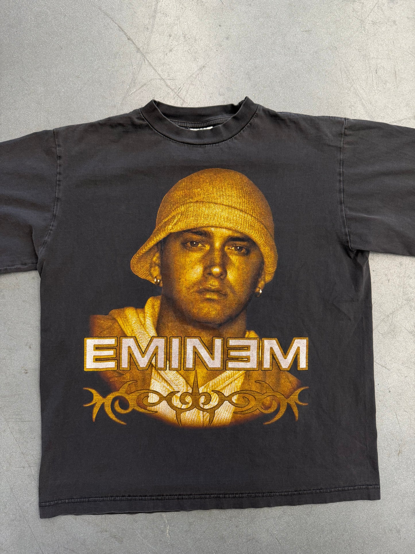 Y2K EMINEM BIG YELLOW FACE TEE (LIBERTEE TAG)