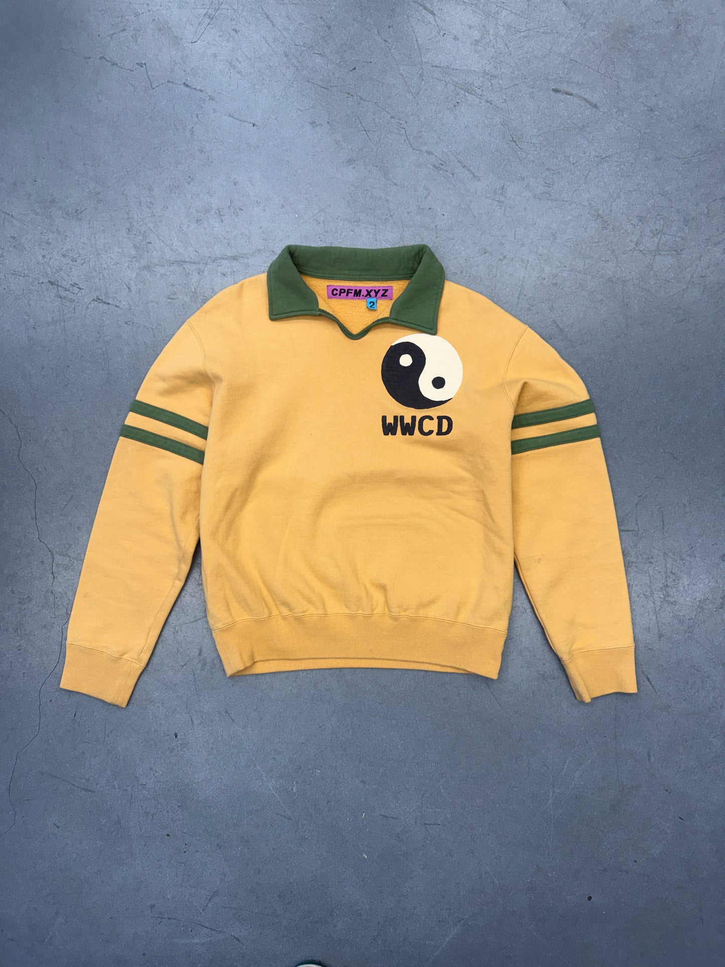 FW19 CACTUS PLANT FLEA MARKET WWCD CLUB SWEATSHIRT - YELLOW