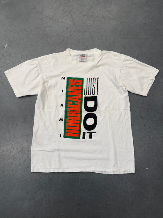 90'S MIAMI HURRICANES JUST DO IT TEE (ONEITA TAG)